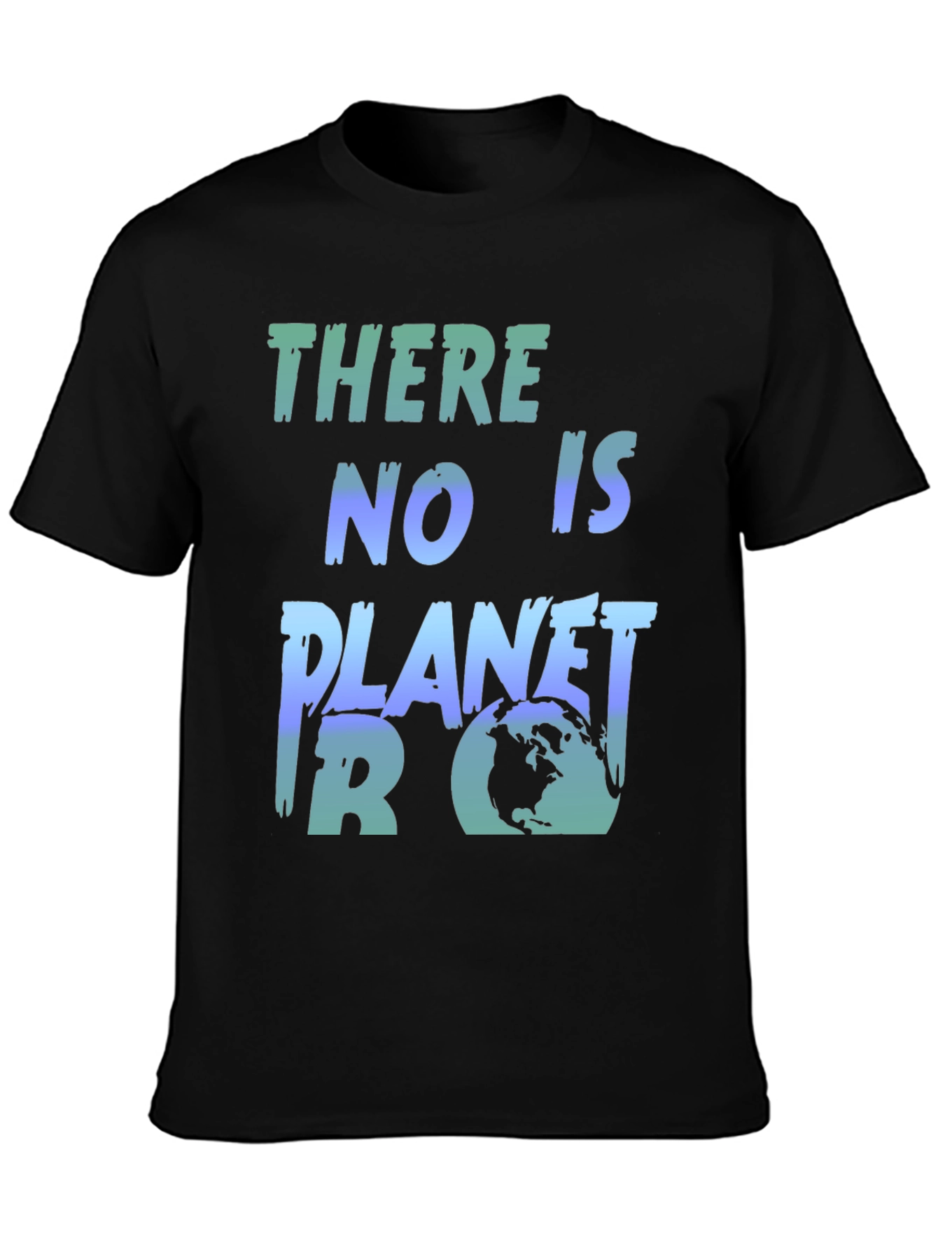 Black There is No Planet B Graphic Tee view 3