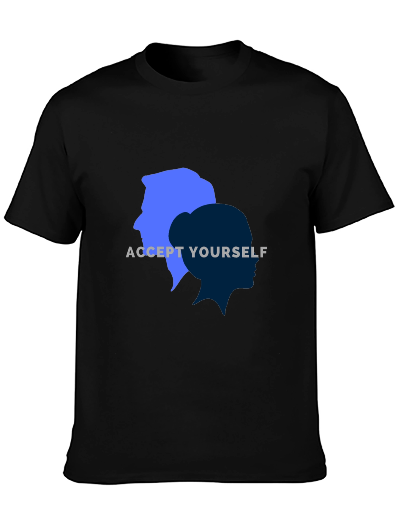 Black Accept Yourself Unisex T-Shirt view 3