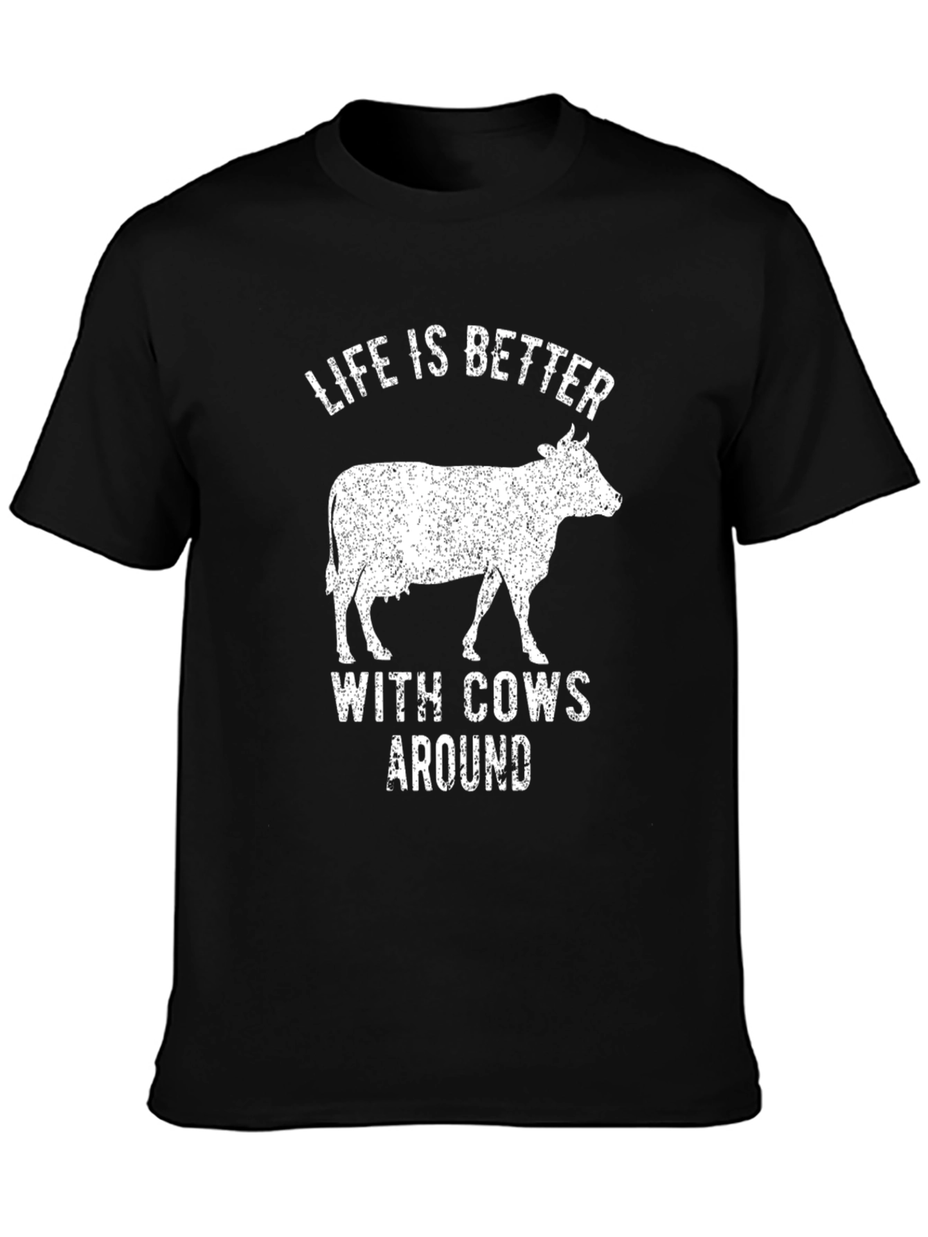Life Is Better With Cows Around T-Shirt - 3