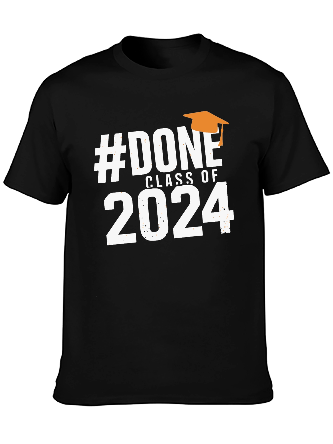Black Done Class of 2024 Graduation T-Shirt view 3