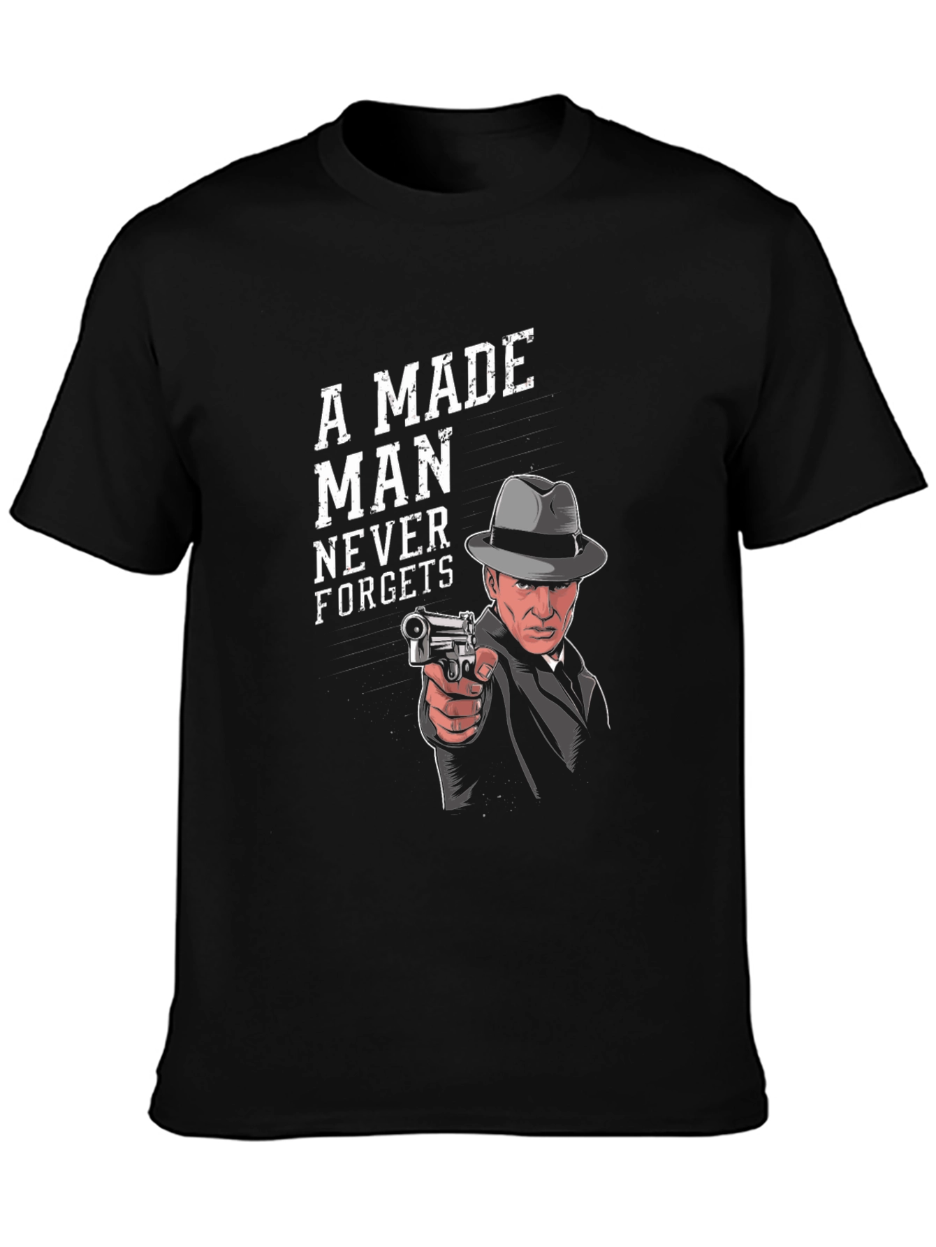 Black Made Man Graphic Tee - Never Forgets! view 3