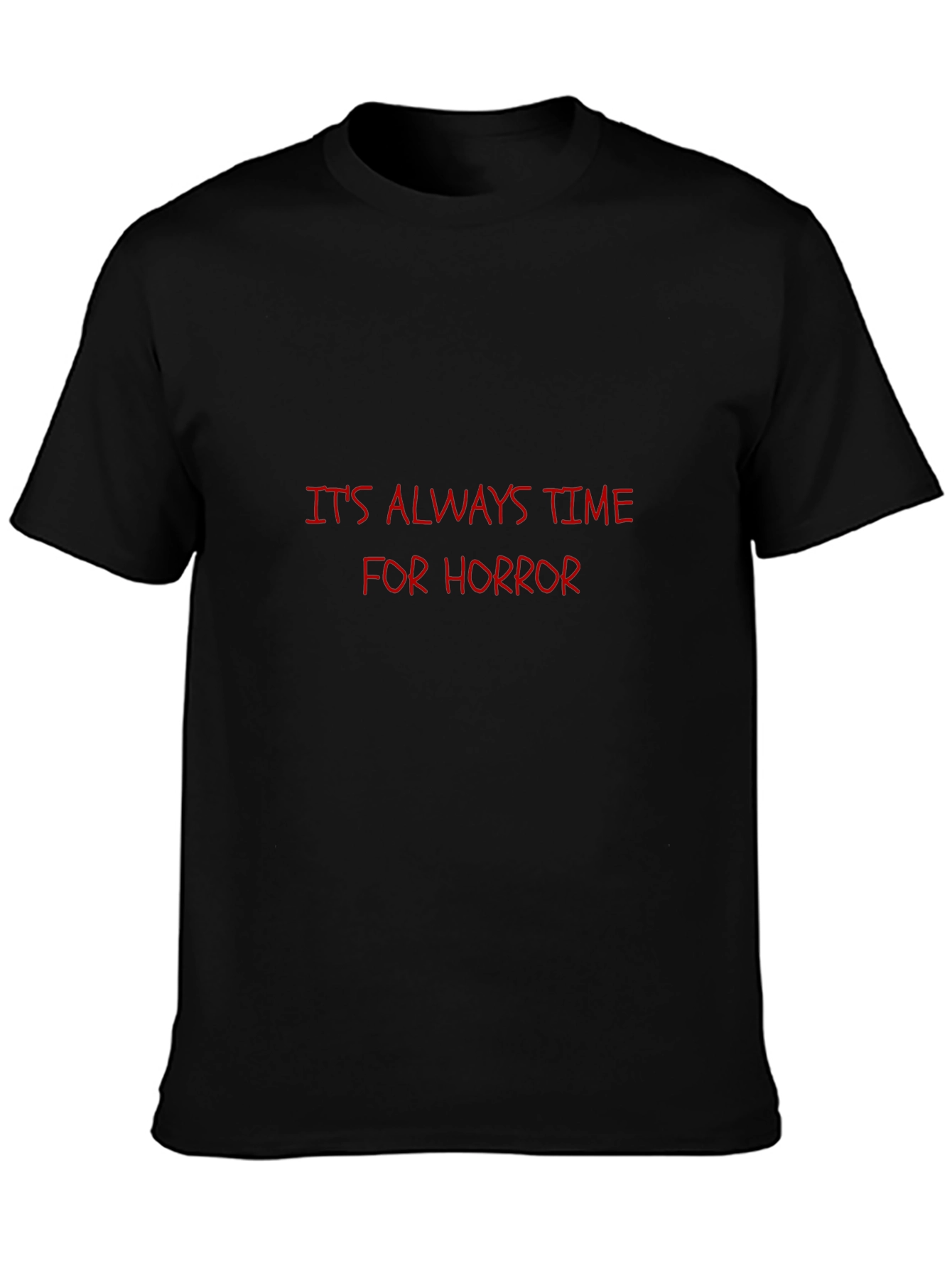 Black It's Always Time for Horror Graphic Tee - Black view 3