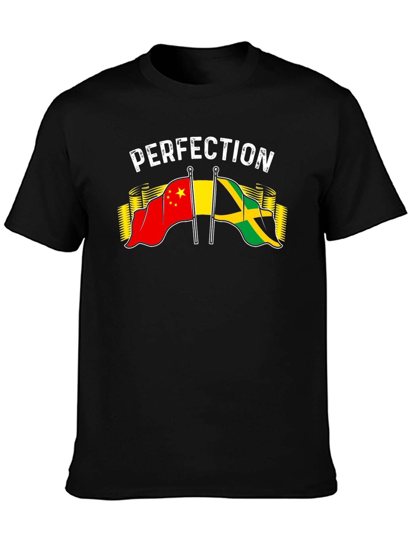 Perfection China Jamaica Flag Graphic T-Shirt - 3