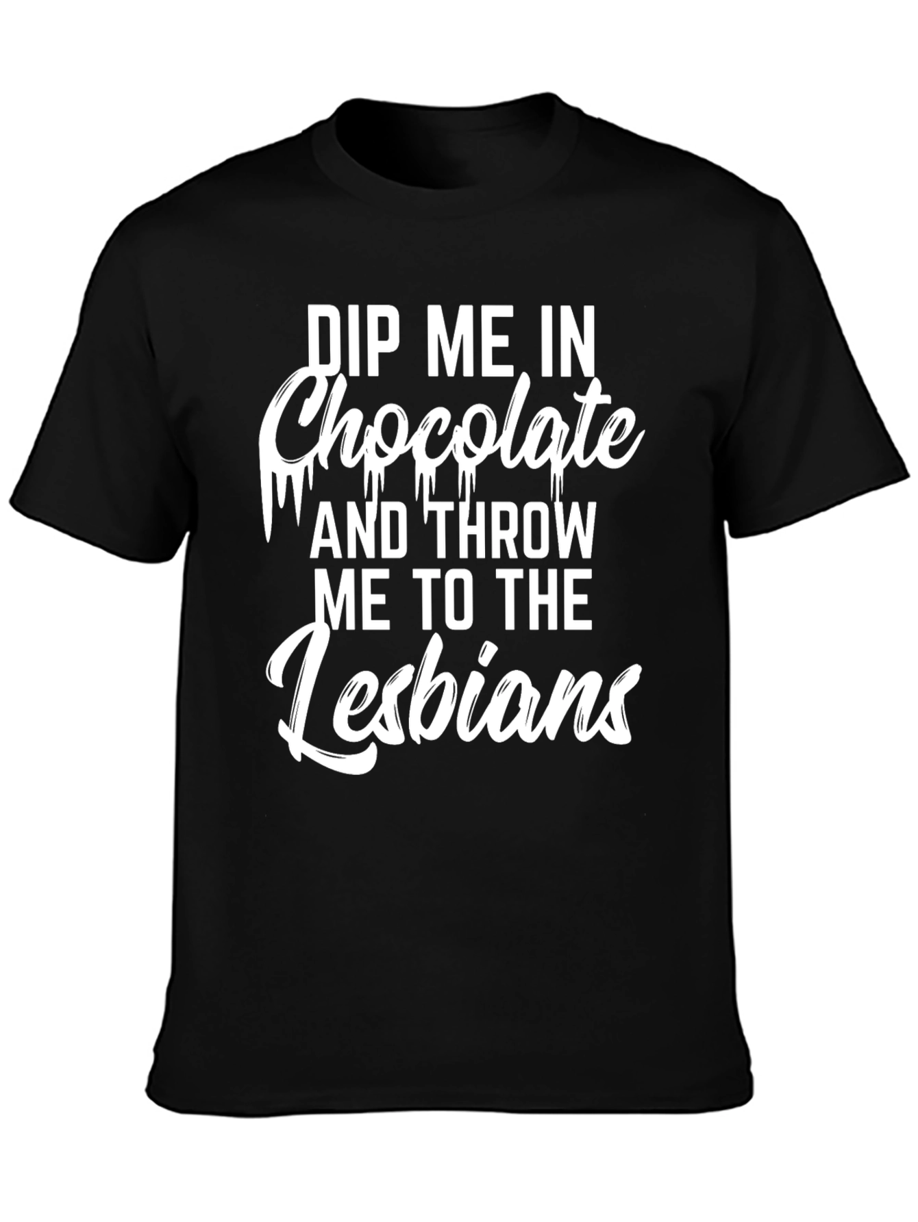 Black Dip Me In Chocolate Graphic Tee view 3