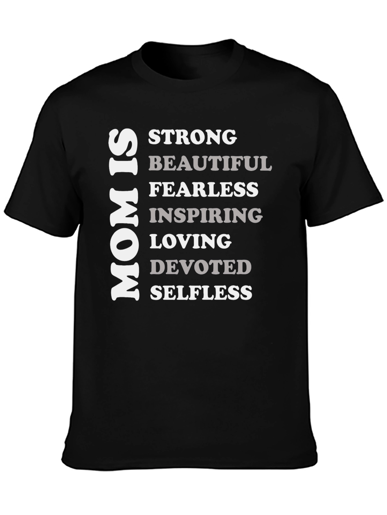 Black Mom Is Strong T-Shirt view 3
