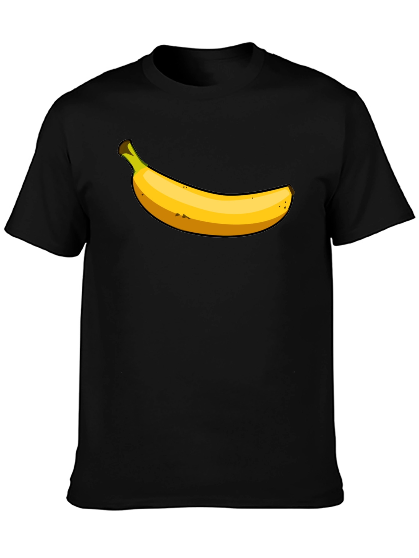 Black Banana Graphic T-Shirt - Funny Fruit Tee view 3