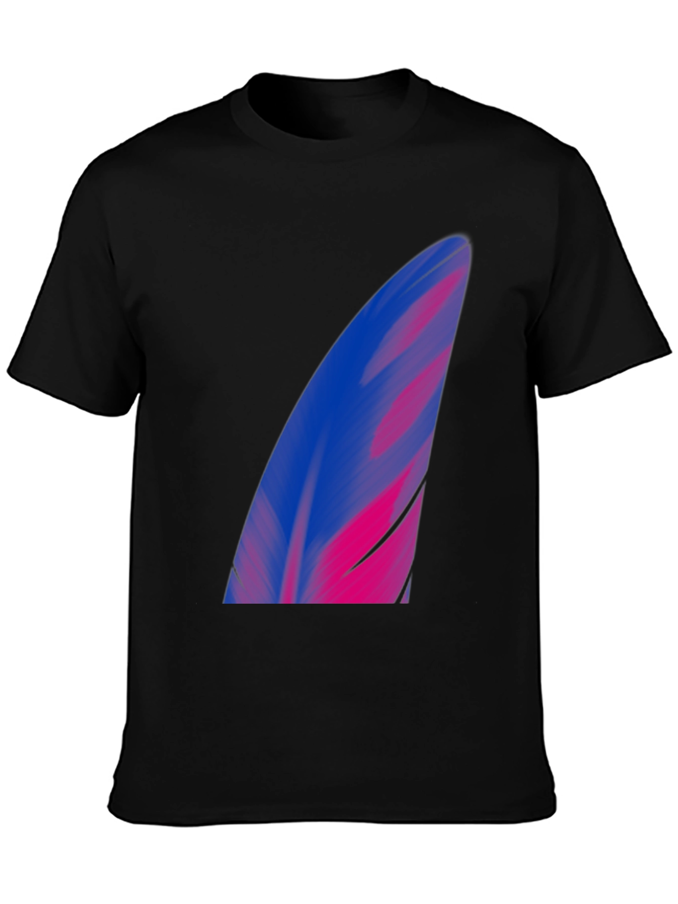 Black Surf Fin Graphic Tee - Black Cotton Blend view 3
