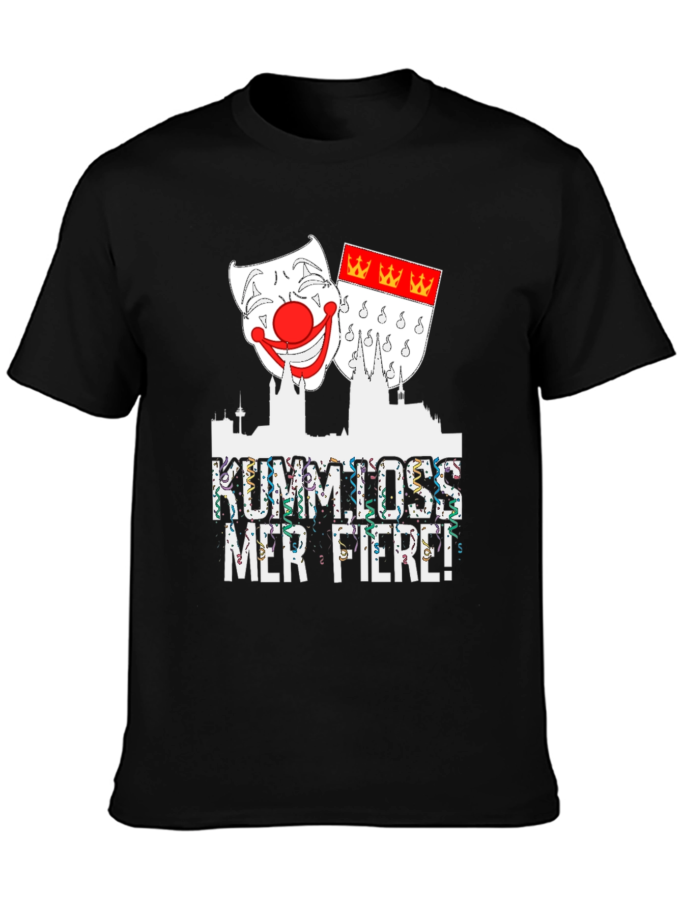 Black Kumm Loss Merfiere Black T-Shirt view 3