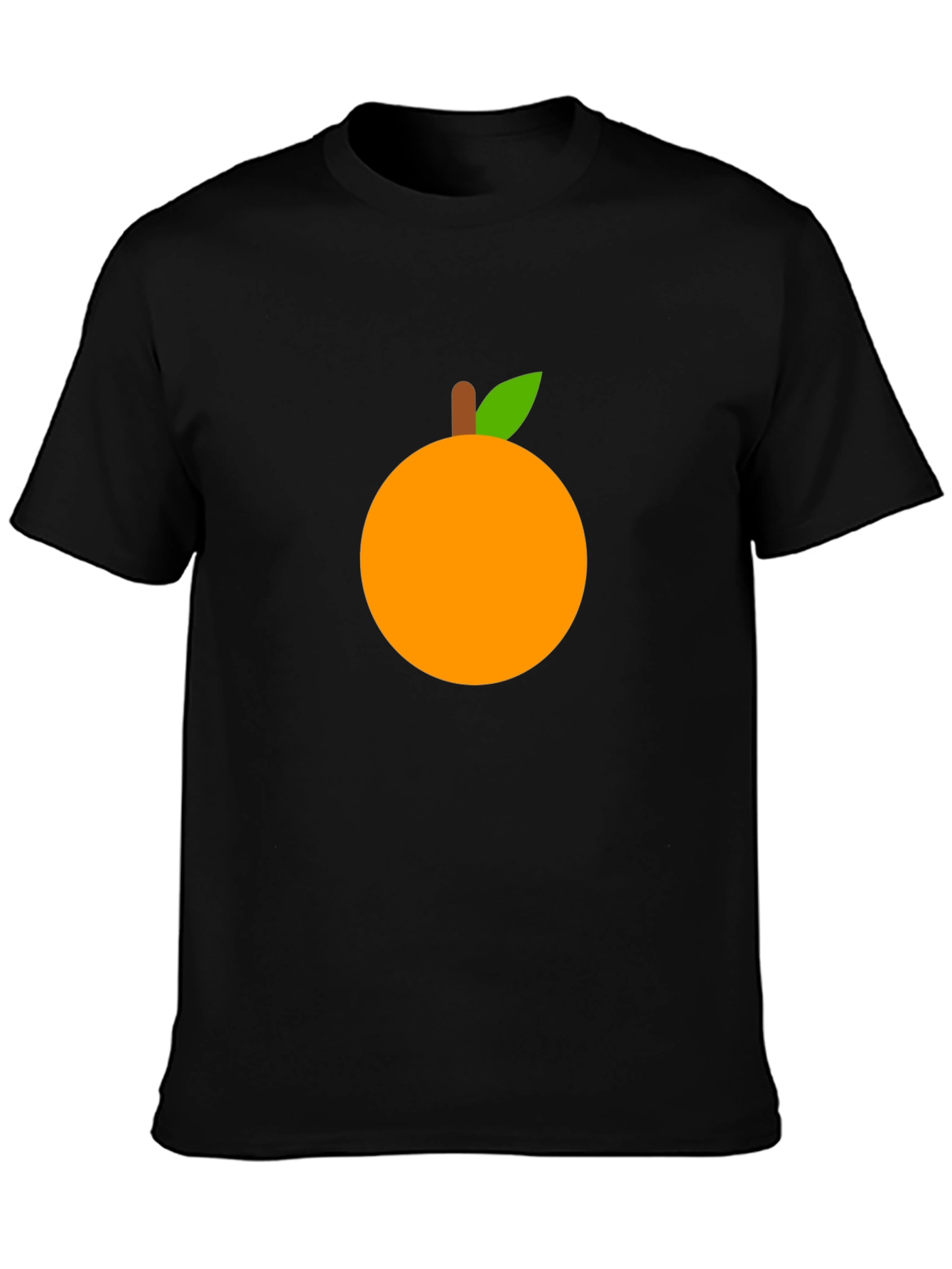 Black Orange Graphic T-Shirt - Casual Wear view 3