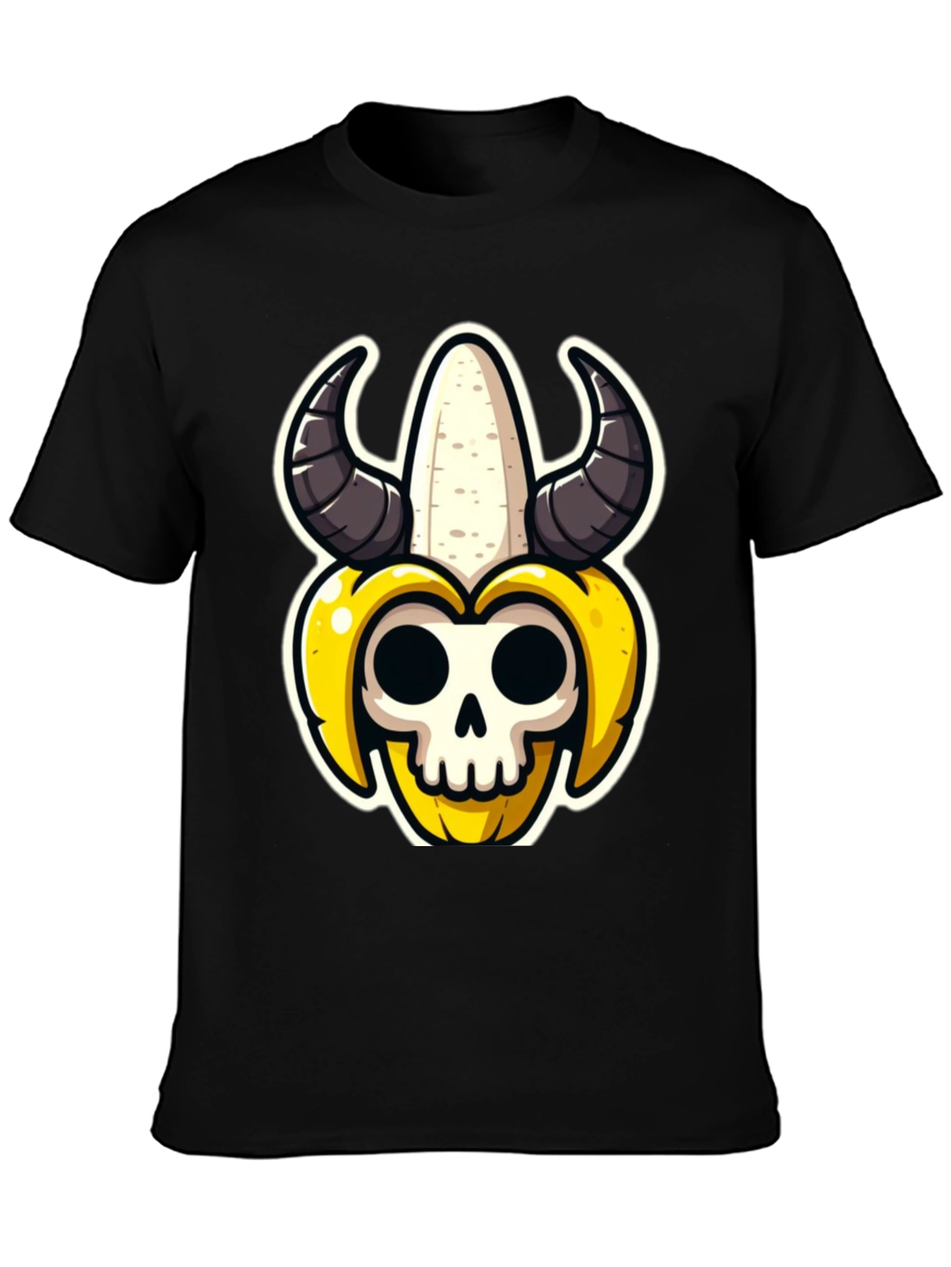 Black Banana Skull Graphic Tee view 3