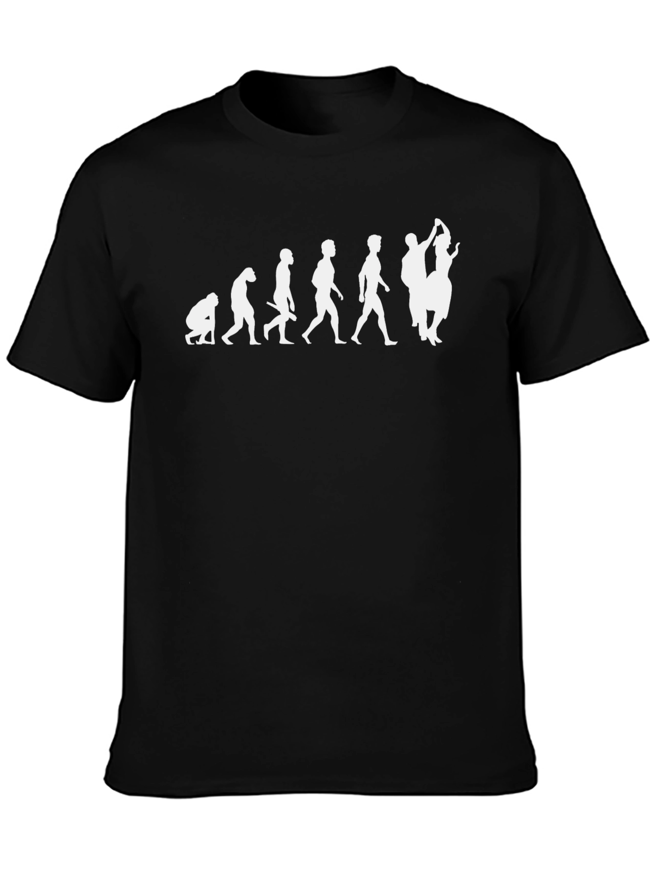 Black Evolution of Dance T-Shirt - Funny Graphic Tee view 3