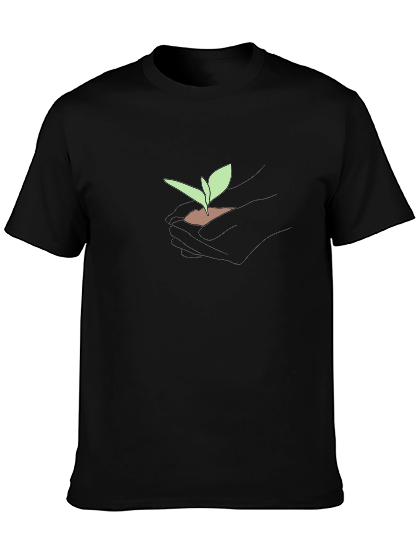 Black Growth T-Shirt - Nurture the Future view 3