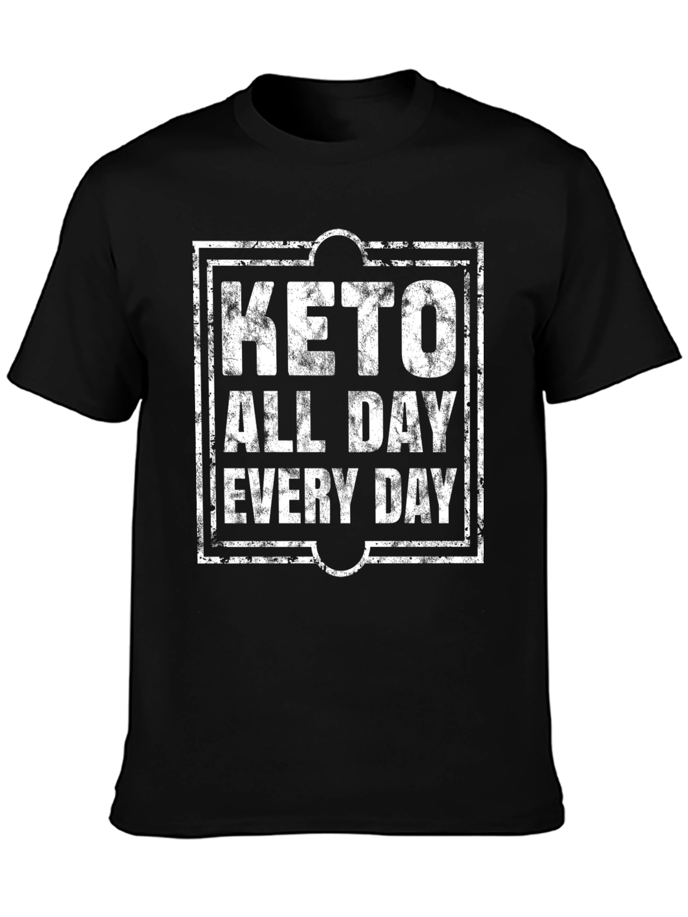 Black Keto All Day Every Day Graphic T-Shirt view 3