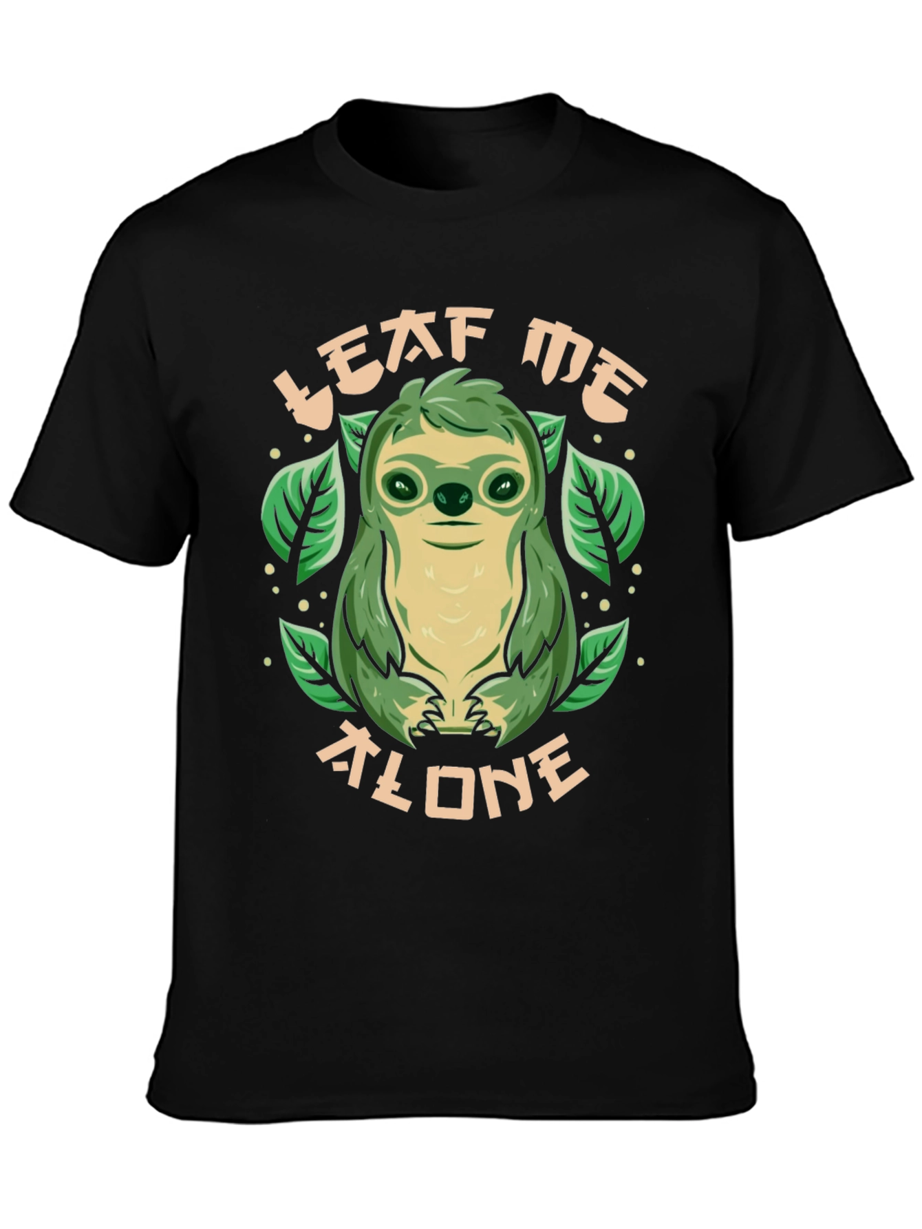 Leaf Me Alone Sloth Graphic Tee - 3