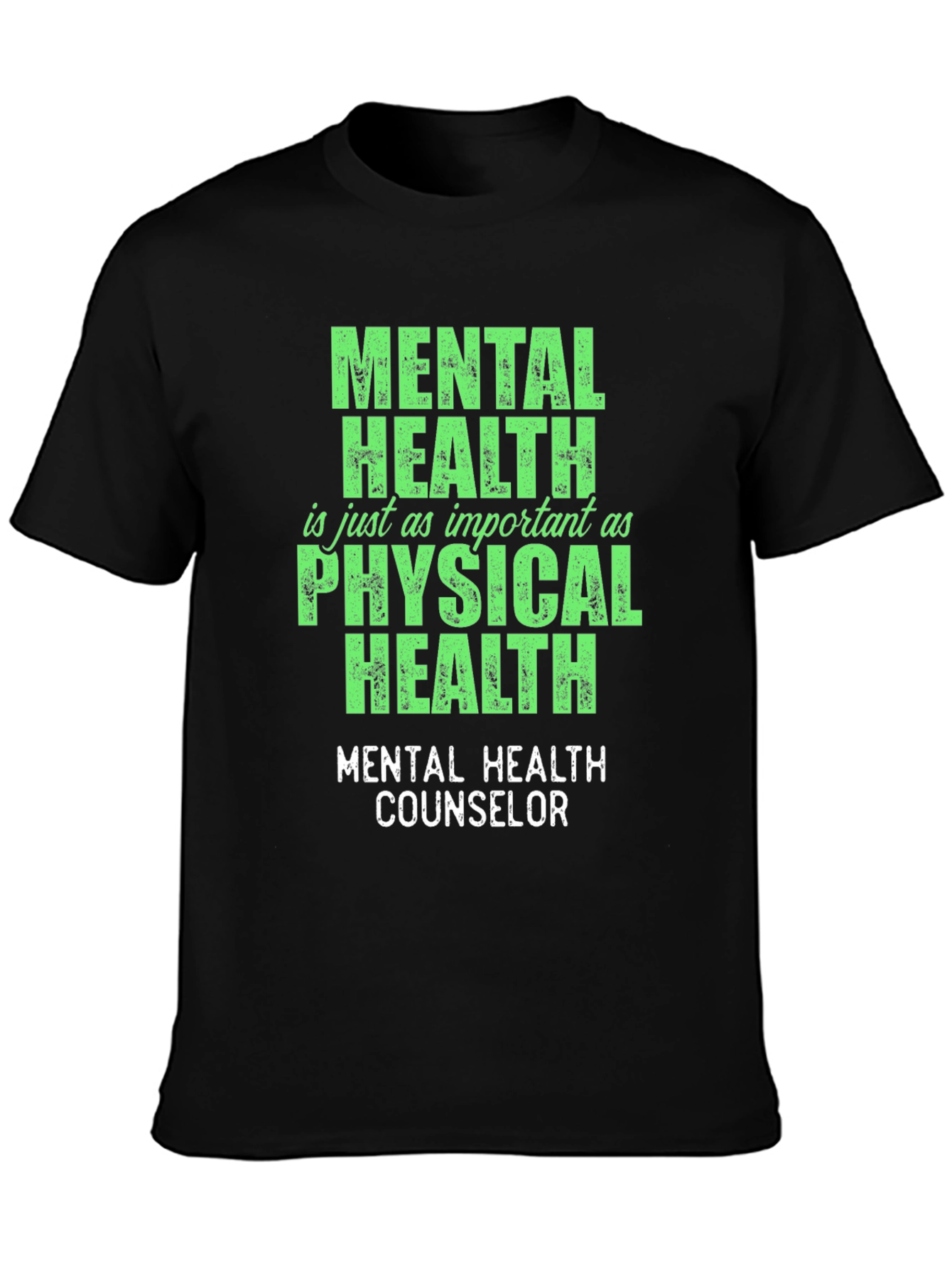 Mental Health Counselor T-Shirt - Green Graphic Tee - 3