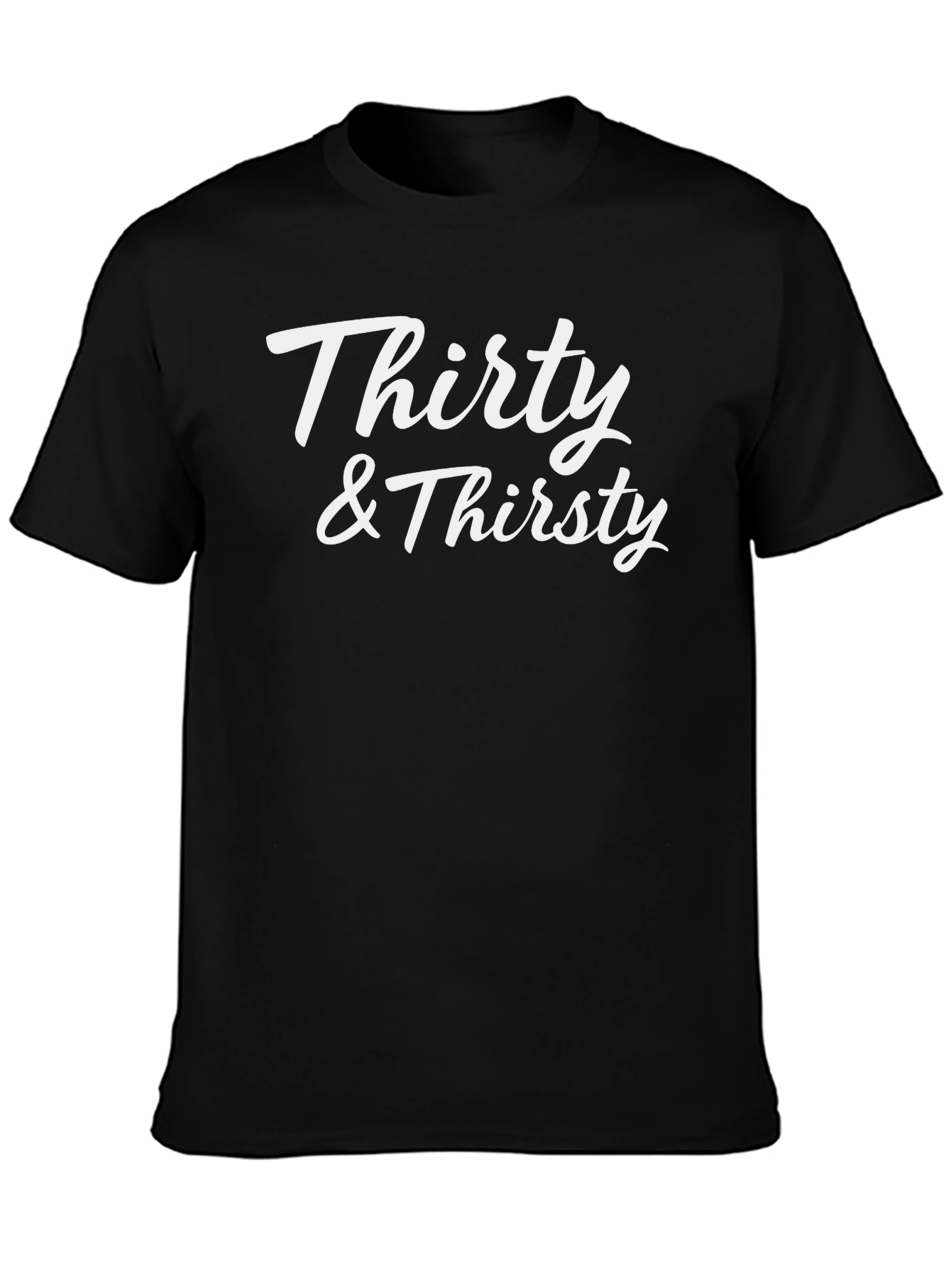 Black Thirty & Thirsty Graphic T-Shirt - Unisex view 3