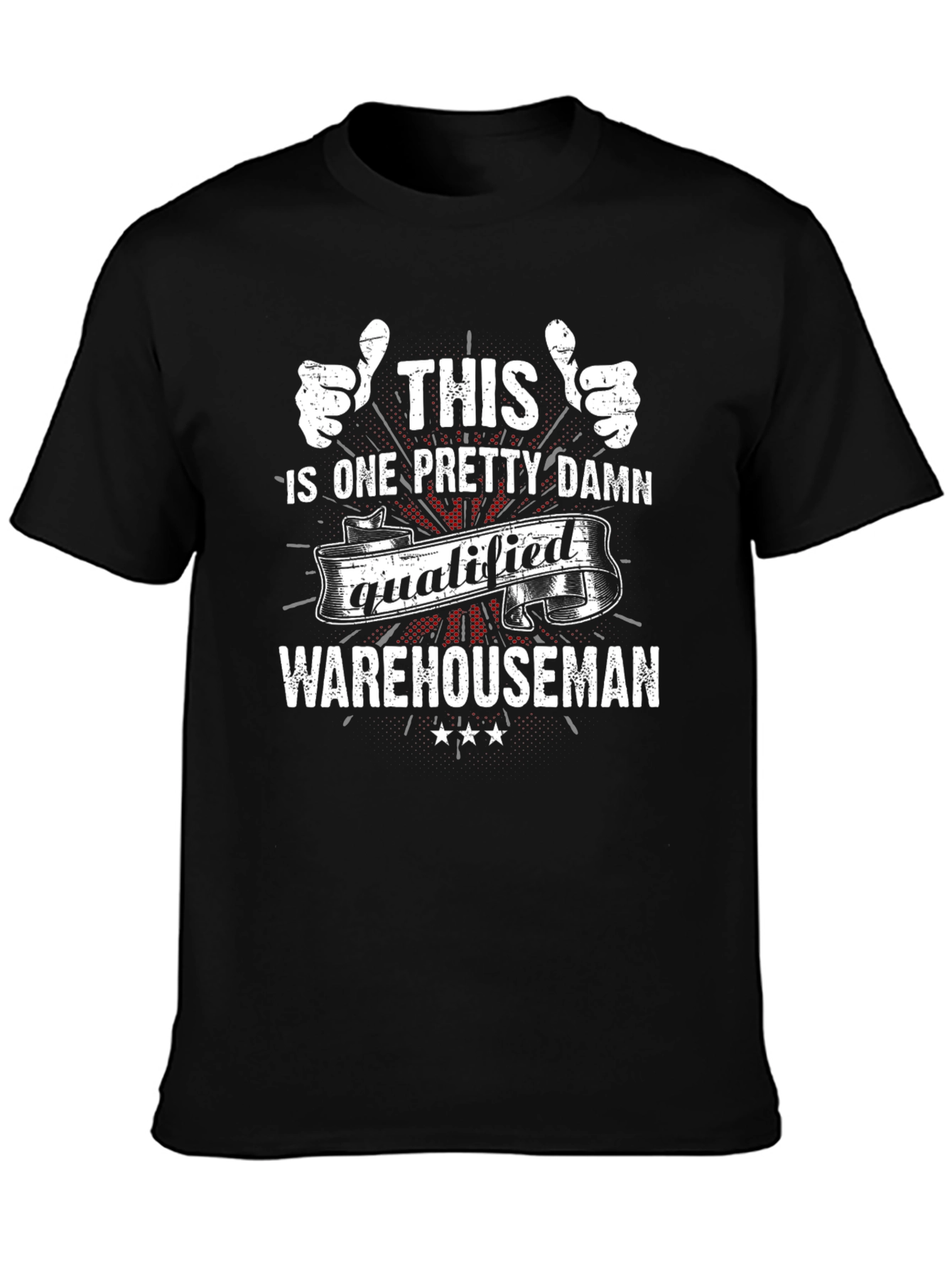 Black Qualified Warehouseman Graphic Tee view 3
