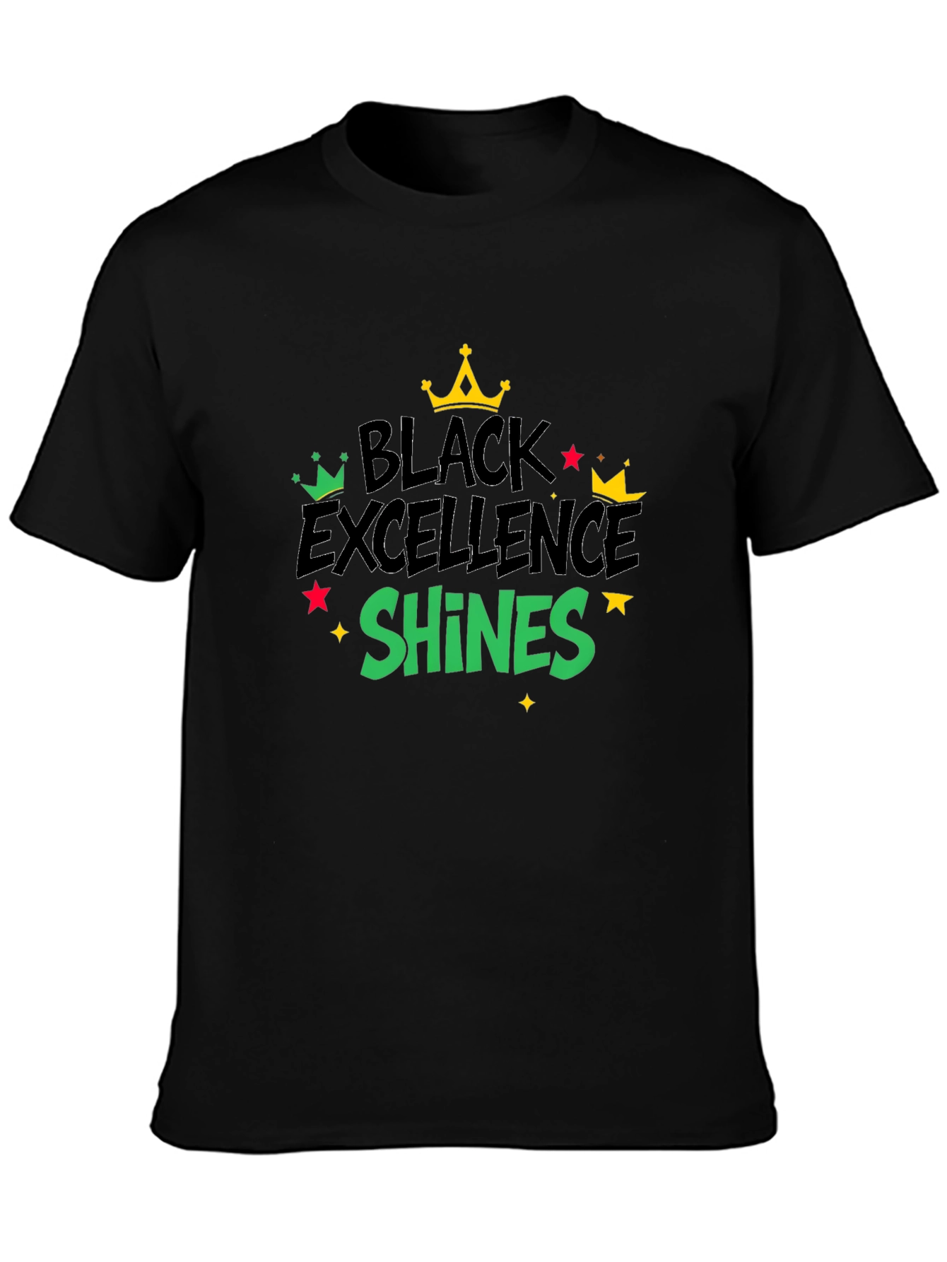 Black Black Excellence Shines Graphic Tee view 3