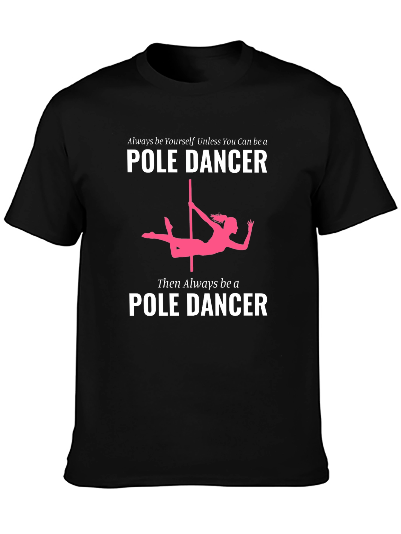 Black Pole Dancer Graphic T-Shirt - Novelty Tee view 3