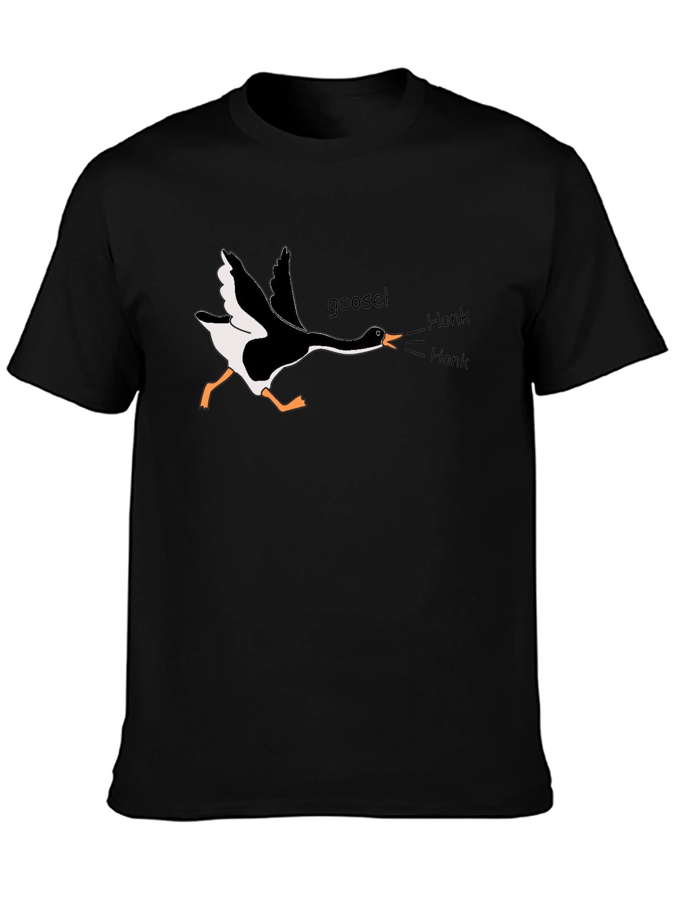 Black Honk! Goose Graphic Tee - Unisex Comfort view 3