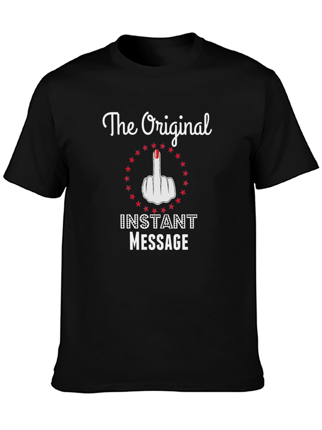 Black Original Instant Message T-Shirt view 3