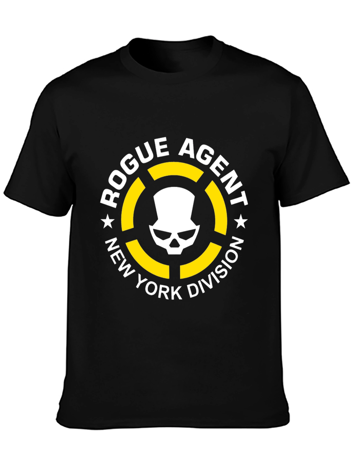 Black Rogue Agent NY Division Graphic T-Shirt view 3