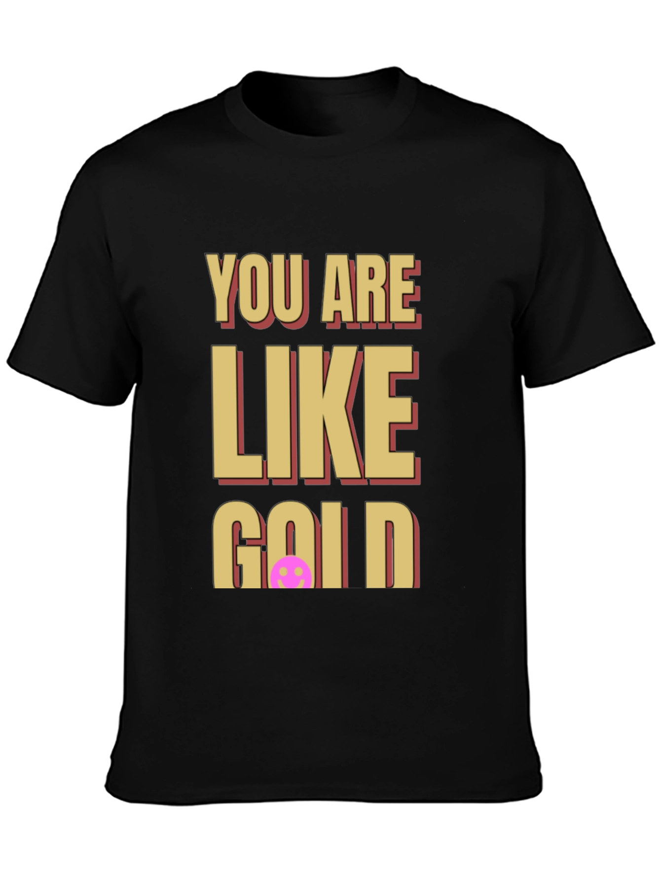 Black You Are Like Gold Graphic Tee view 3