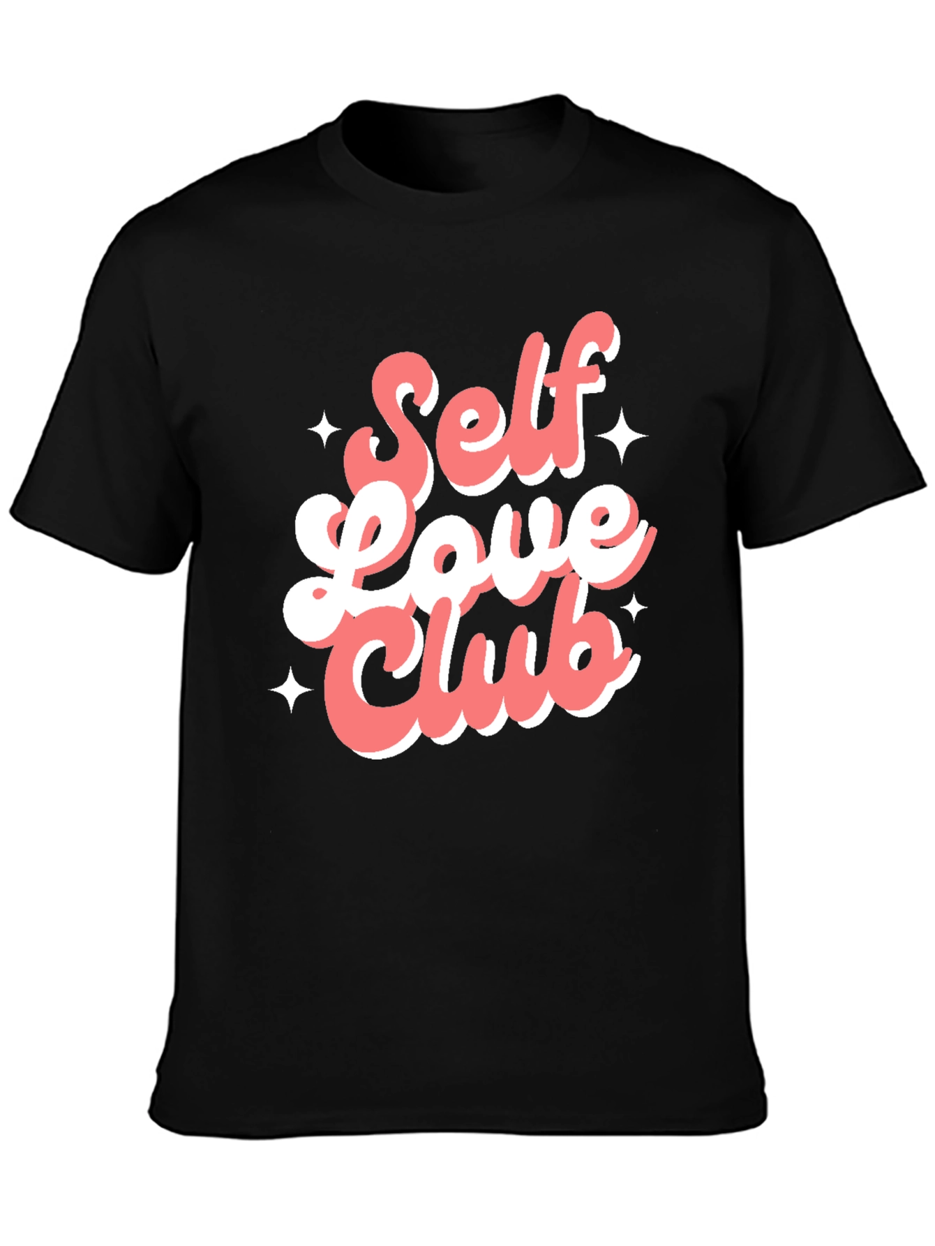 Black Self Love Club Graphic Tee view 3