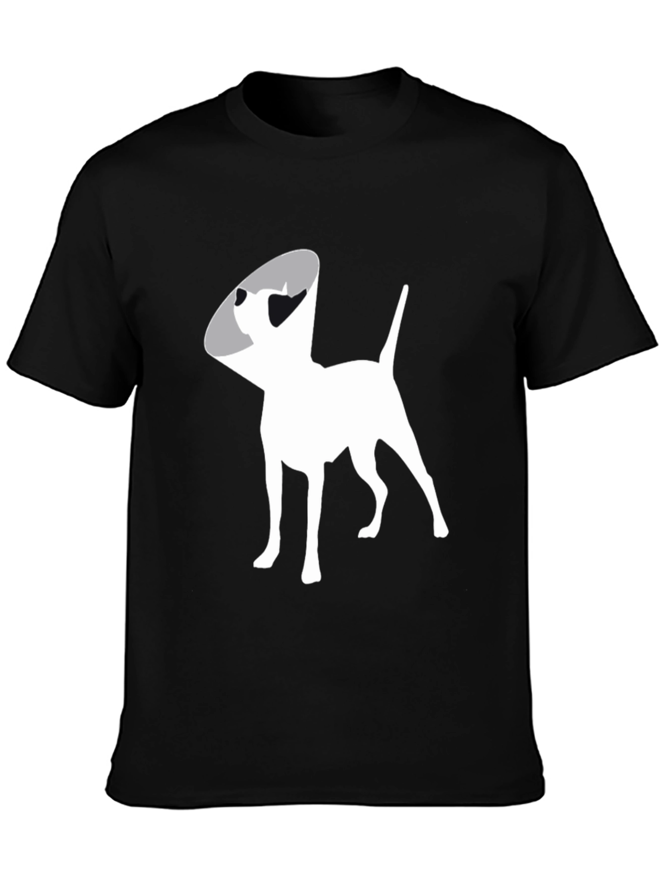 Black Dog Cone Graphic Tee - Black Cotton Comfort view 3