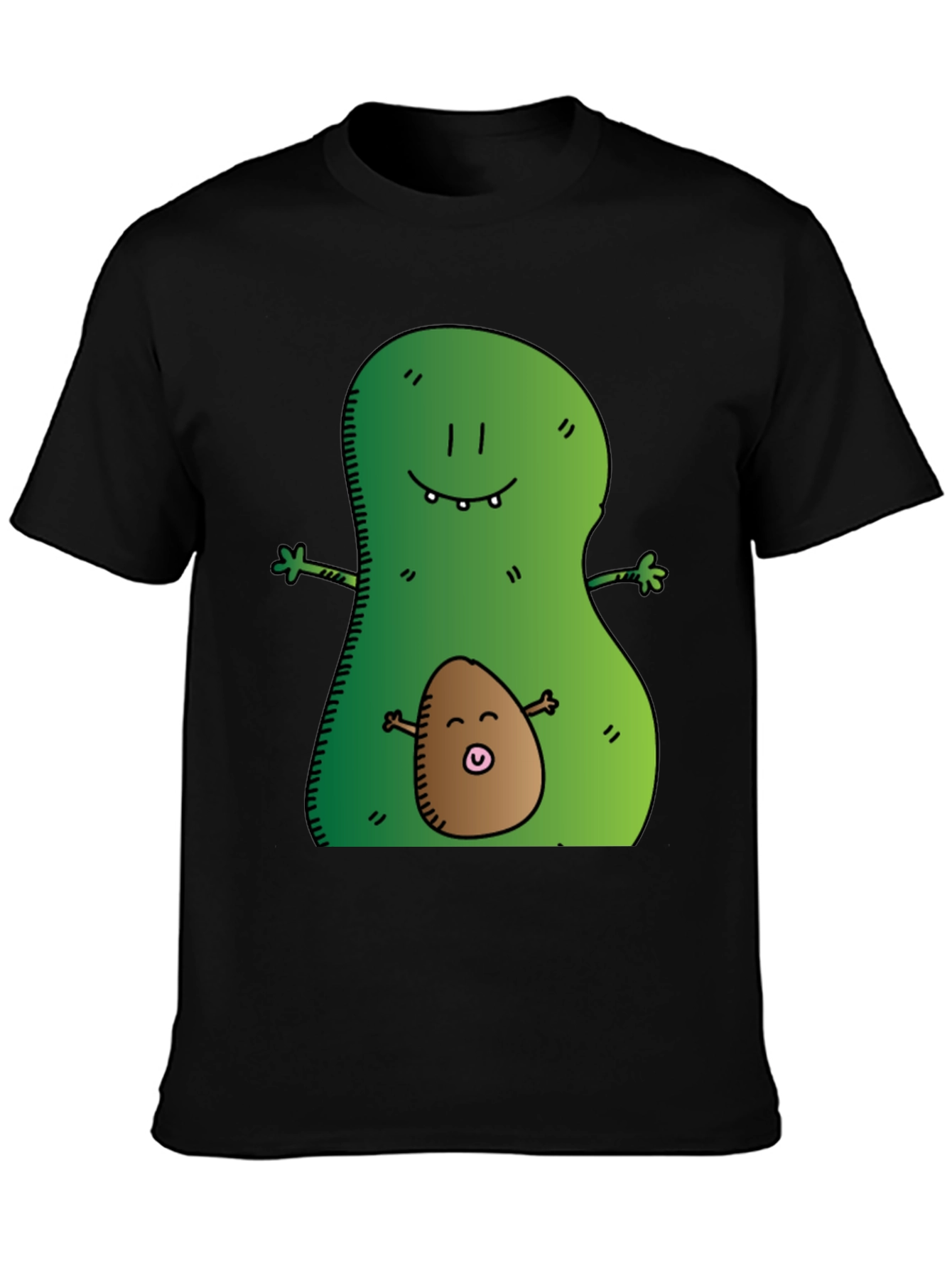 Black Avocado Mama & Baby Graphic Tee - Black view 3