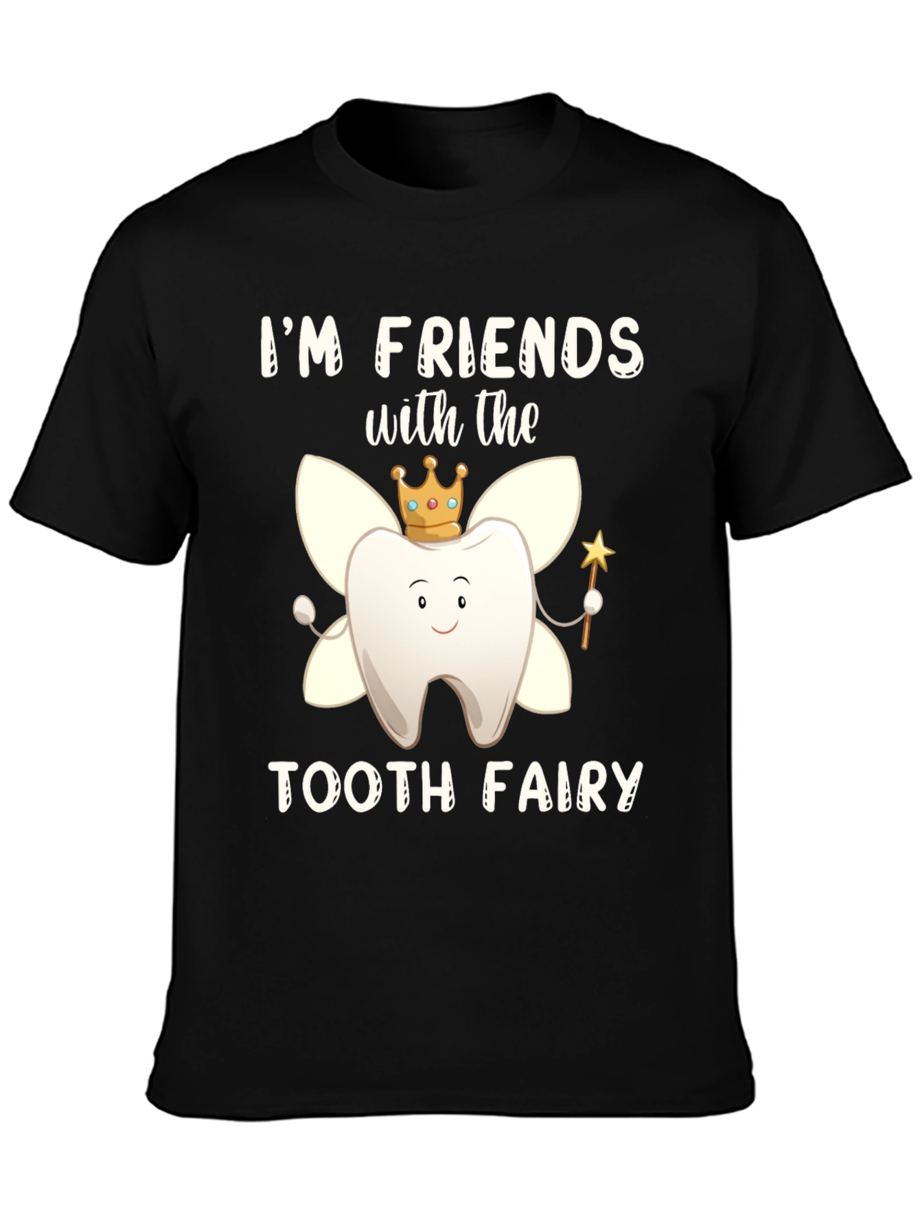 Black Tooth Fairy Friend Graphic Tee view 3