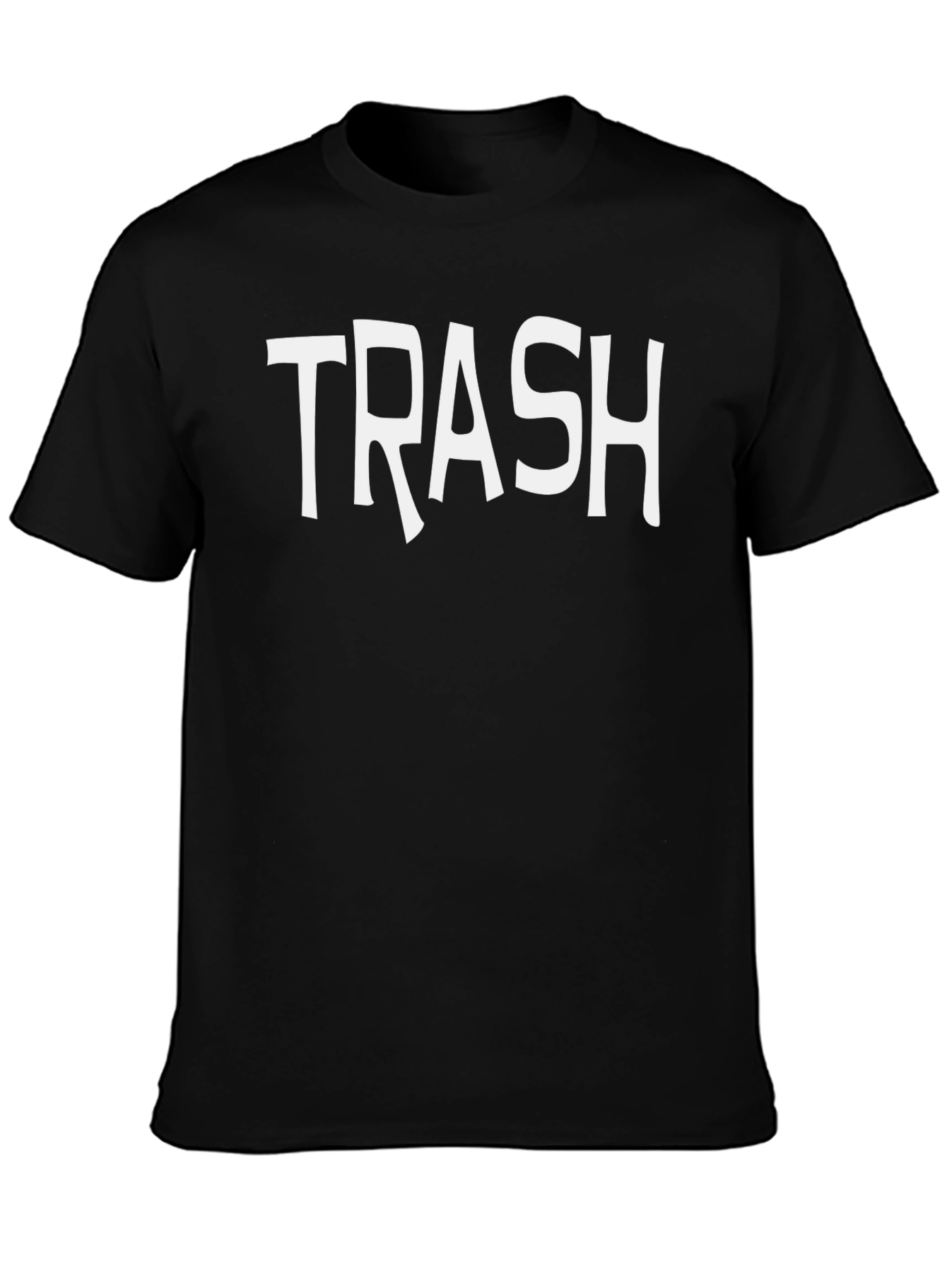 Black Trash Graphic Tee - Mens Short Sleeve Crew Neck view 3