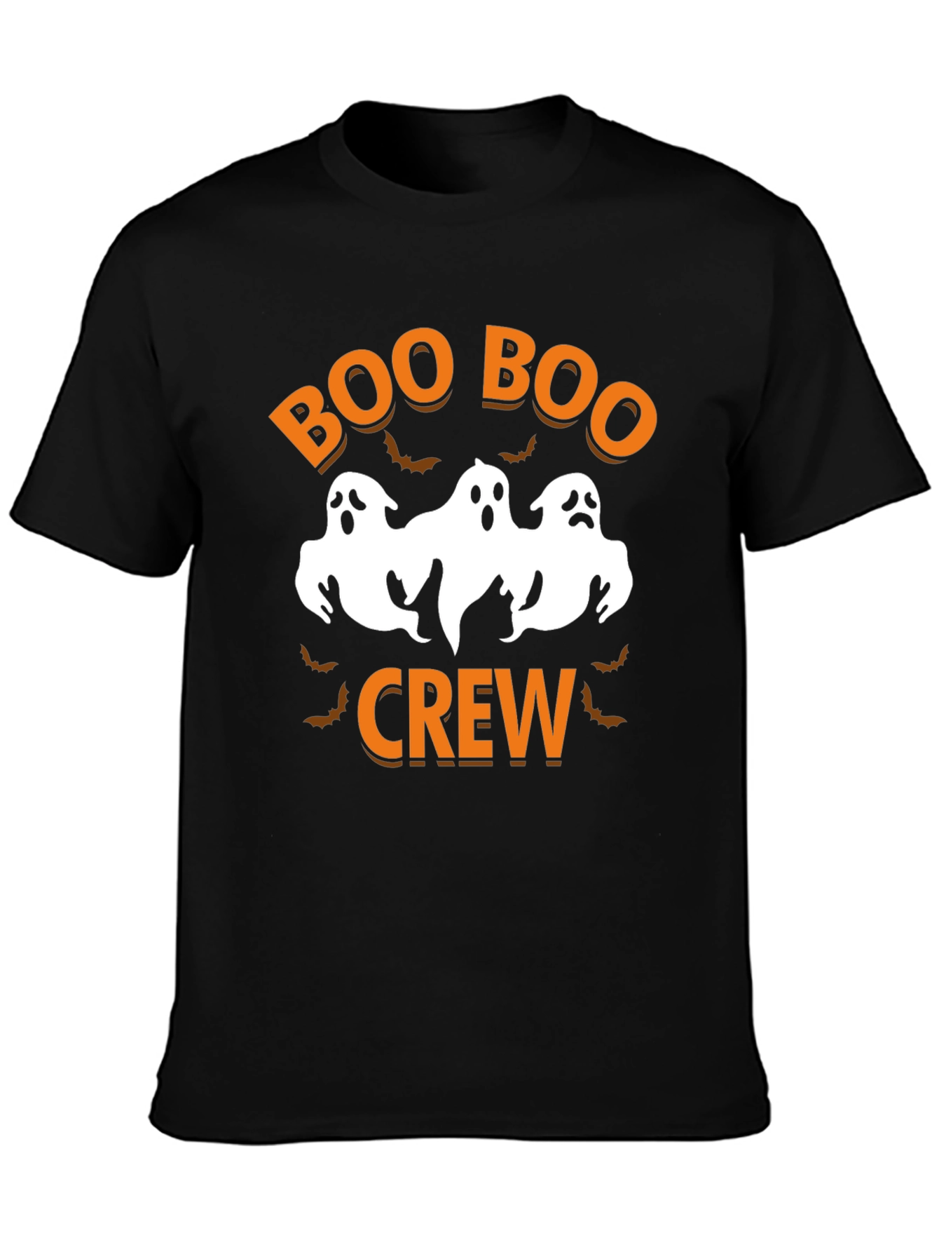 Black Boo Boo Crew Halloween T-Shirt view 3