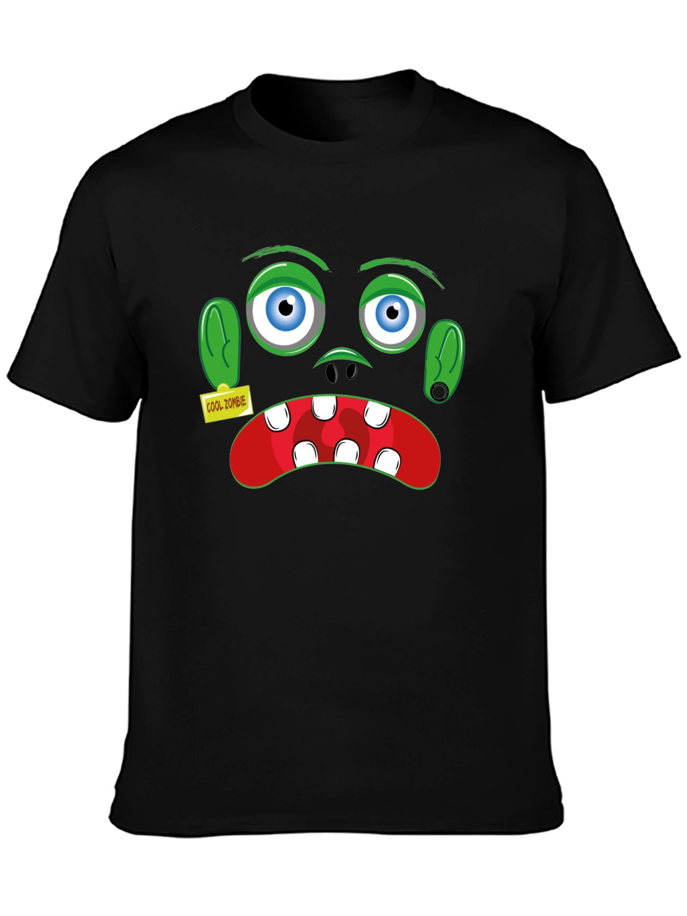 Black Cool Zombie Graphic T-Shirt - Halloween view 3