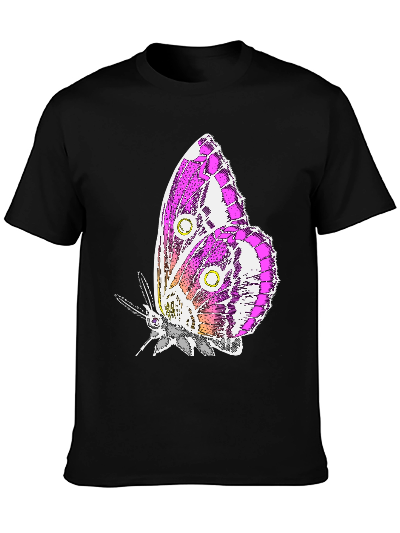 Black Butterfly Graphic T-Shirt - Stylish Unisex Tee view 3