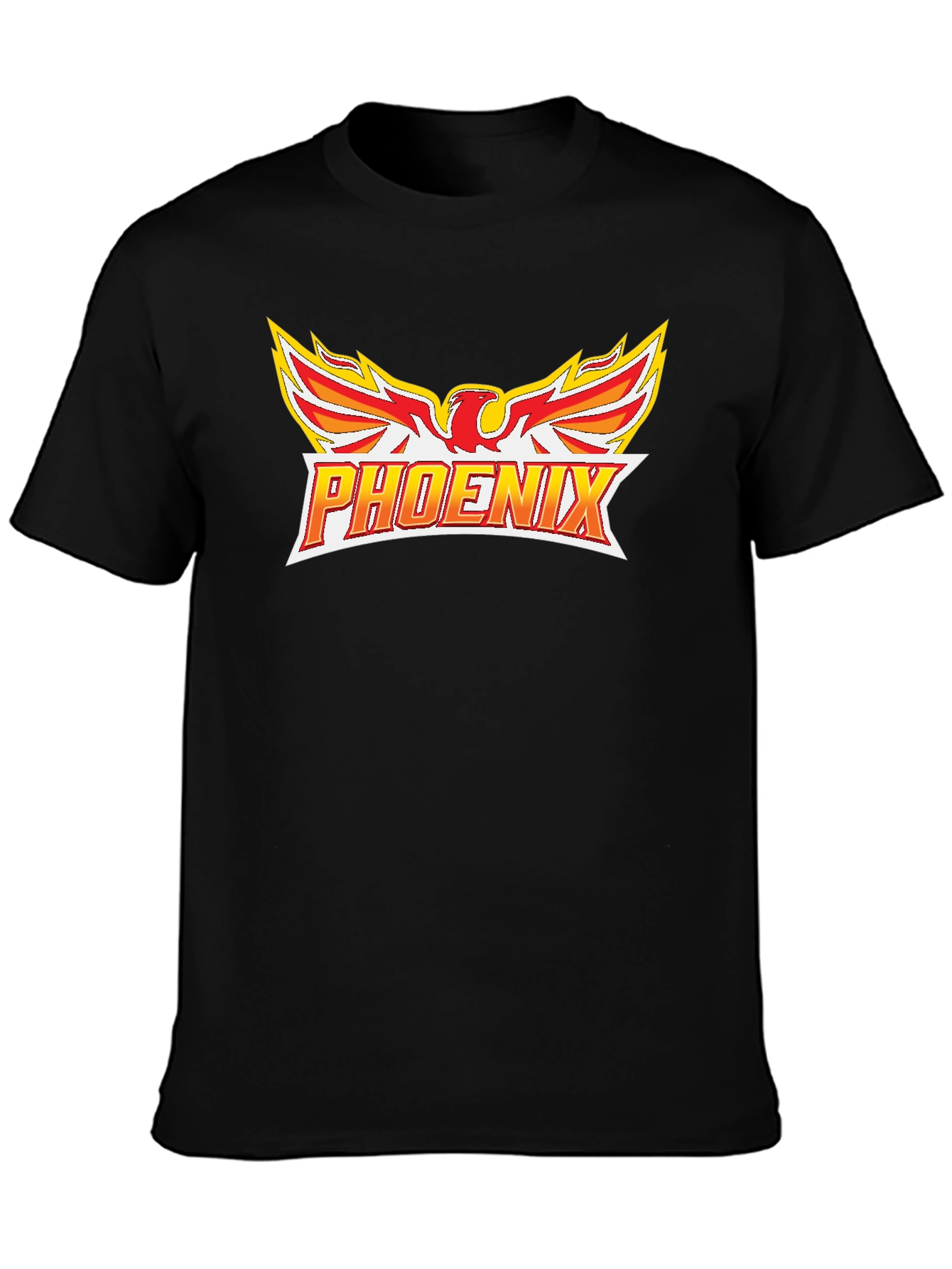 Black Phoenix Graphic T-Shirt - Black view 3