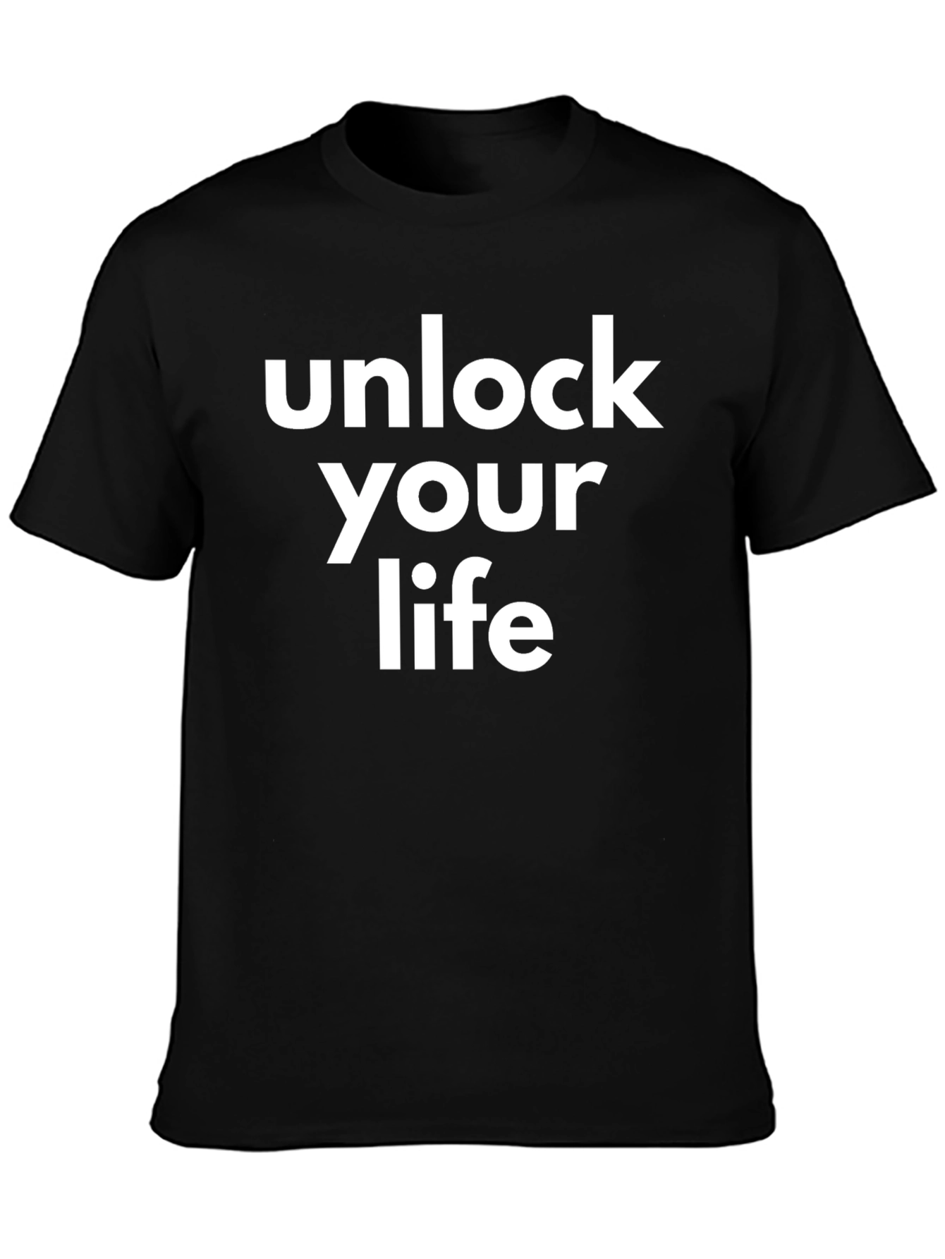 Black Unlock Your Life Black Graphic Tee view 3