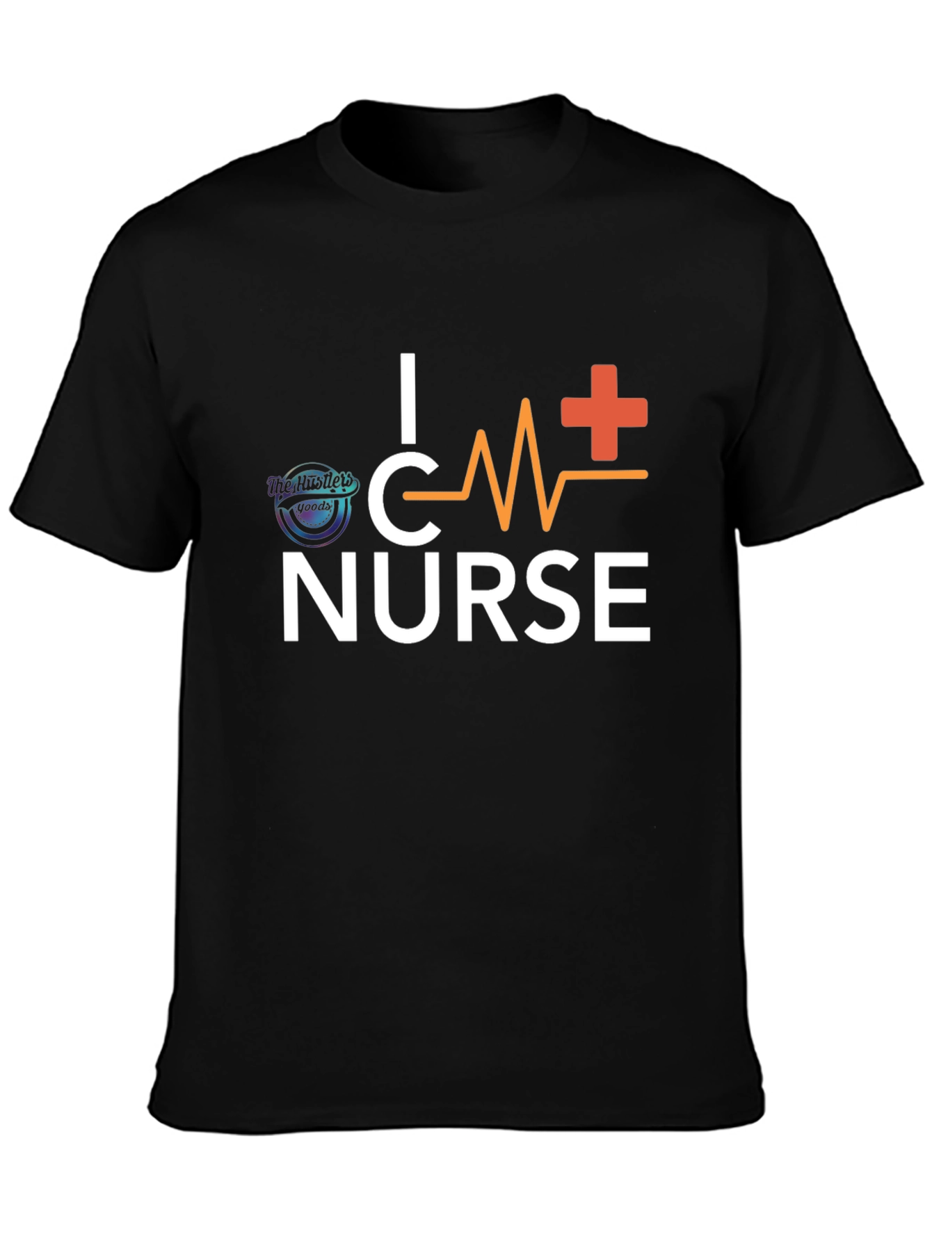 Black I Heart Nurse Black T-Shirt view 3