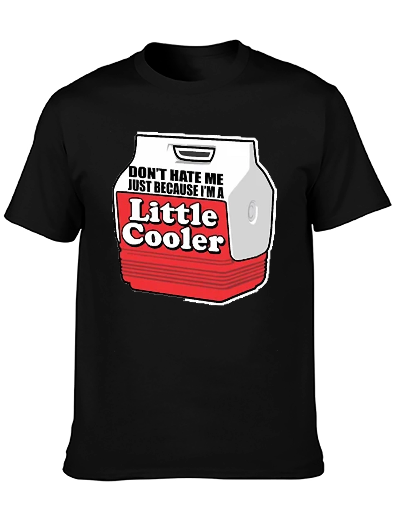 Black Little Cooler Graphic Tee - Funny Novelty Shirt view 3