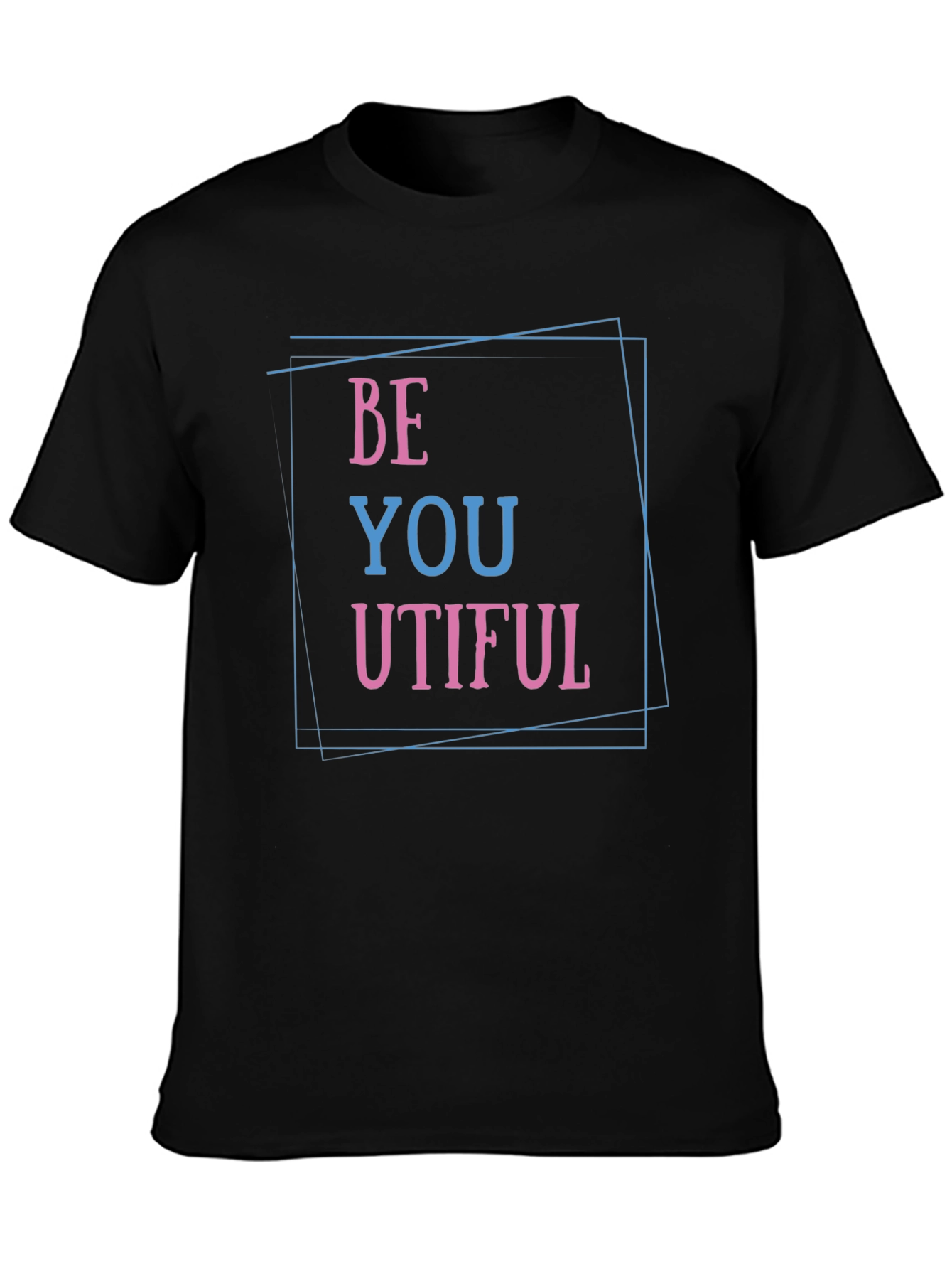 Black Be You Utiful T-Shirt - Trendy Graphic Tee view 3