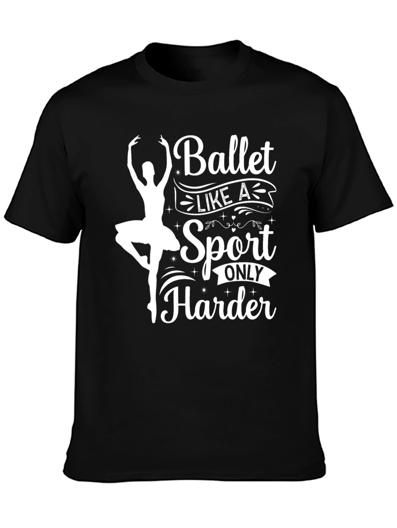 Black Ballet Like a Sport T-Shirt view 3