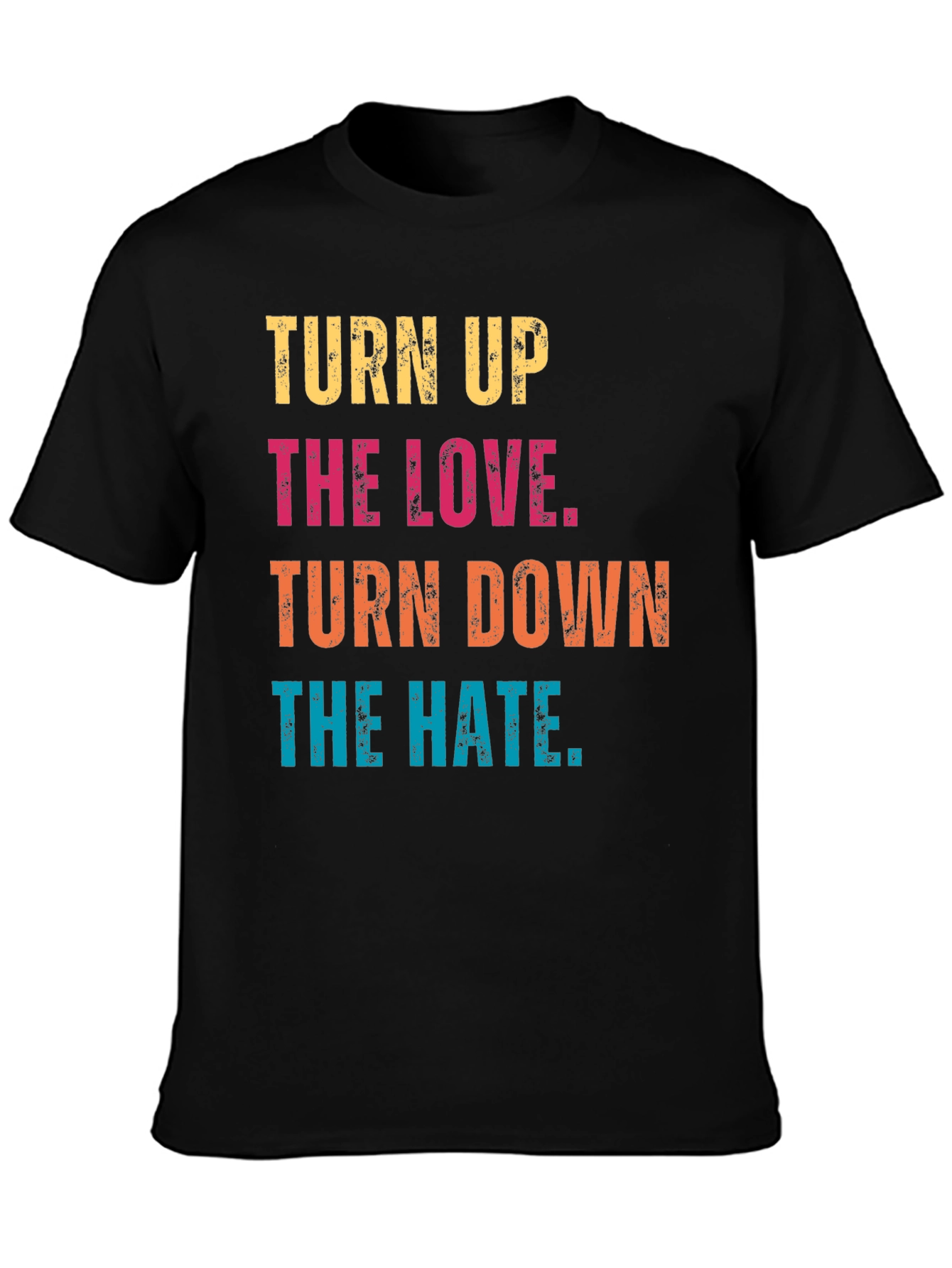 Black Turn Up the Love Graphic Tee view 3