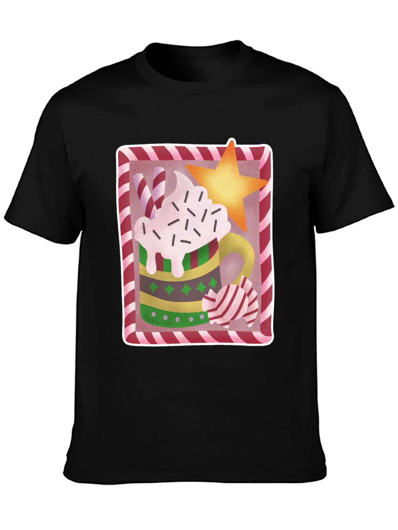 Black Holiday Cheer Tee view 3