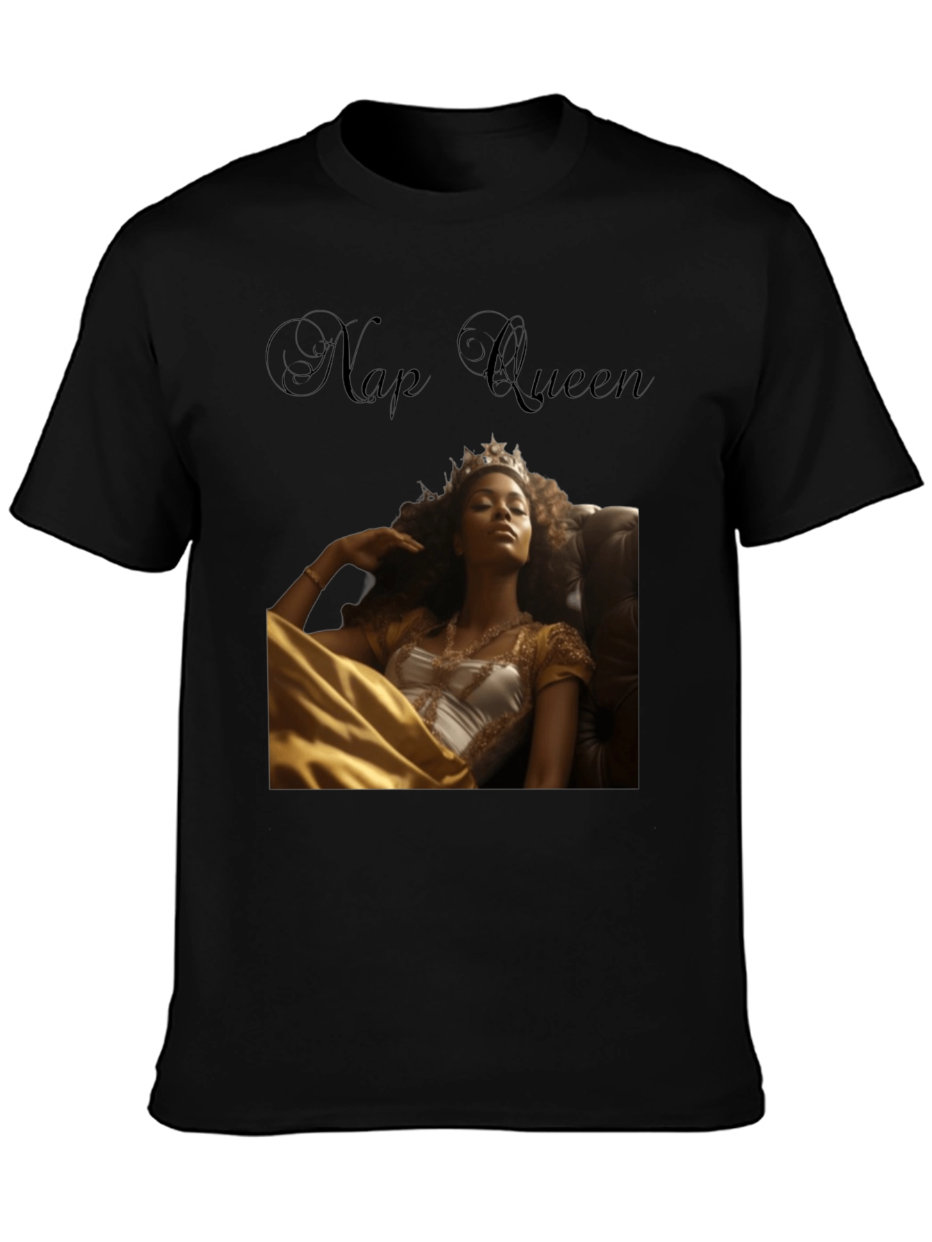 Black Nap Queen Graphic T-Shirt - Stylish and Comfy view 3
