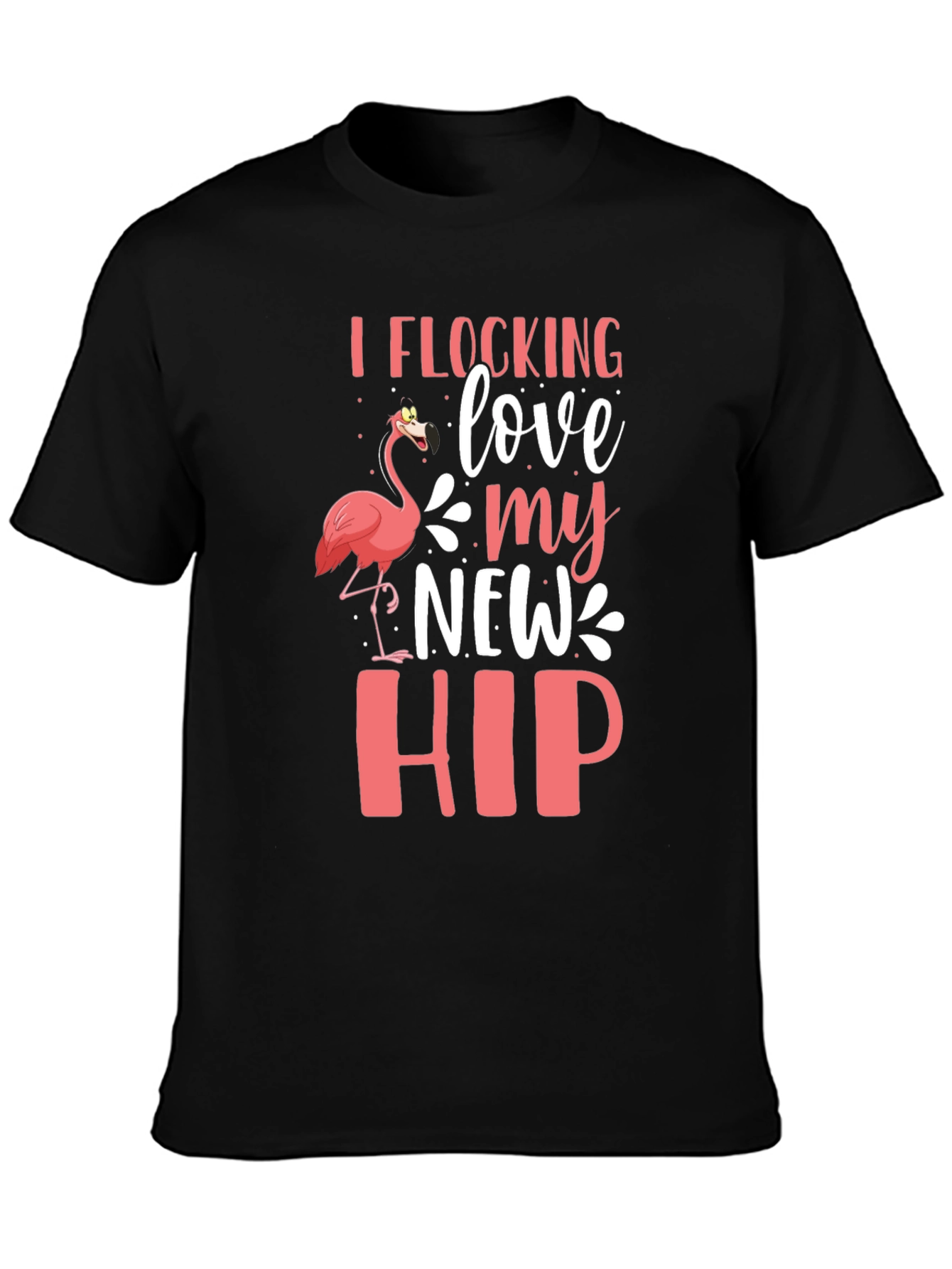 Black I Flocking Love My New Hip Graphic Tee view 3