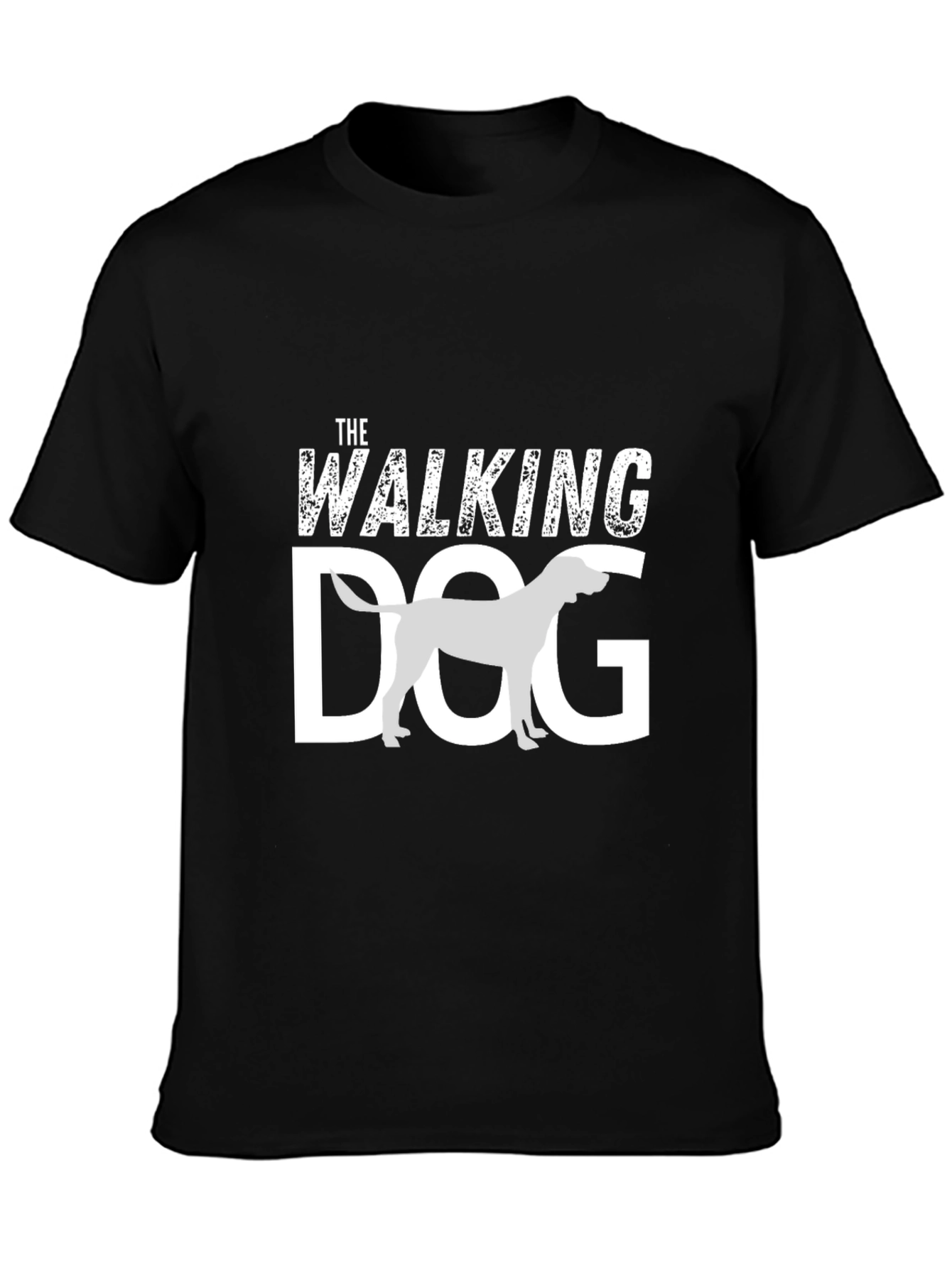 Black The Walking Dog Graphic Tee - Casual Canine Style view 3