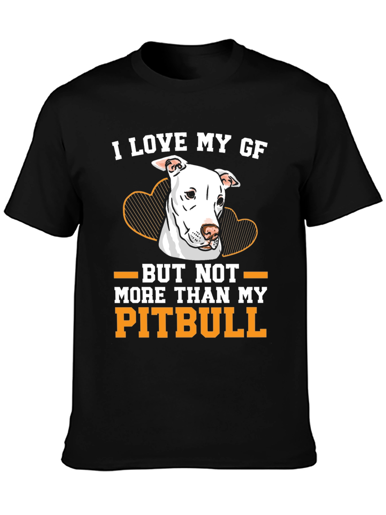 Black I Love My Pitbull T-Shirt view 3