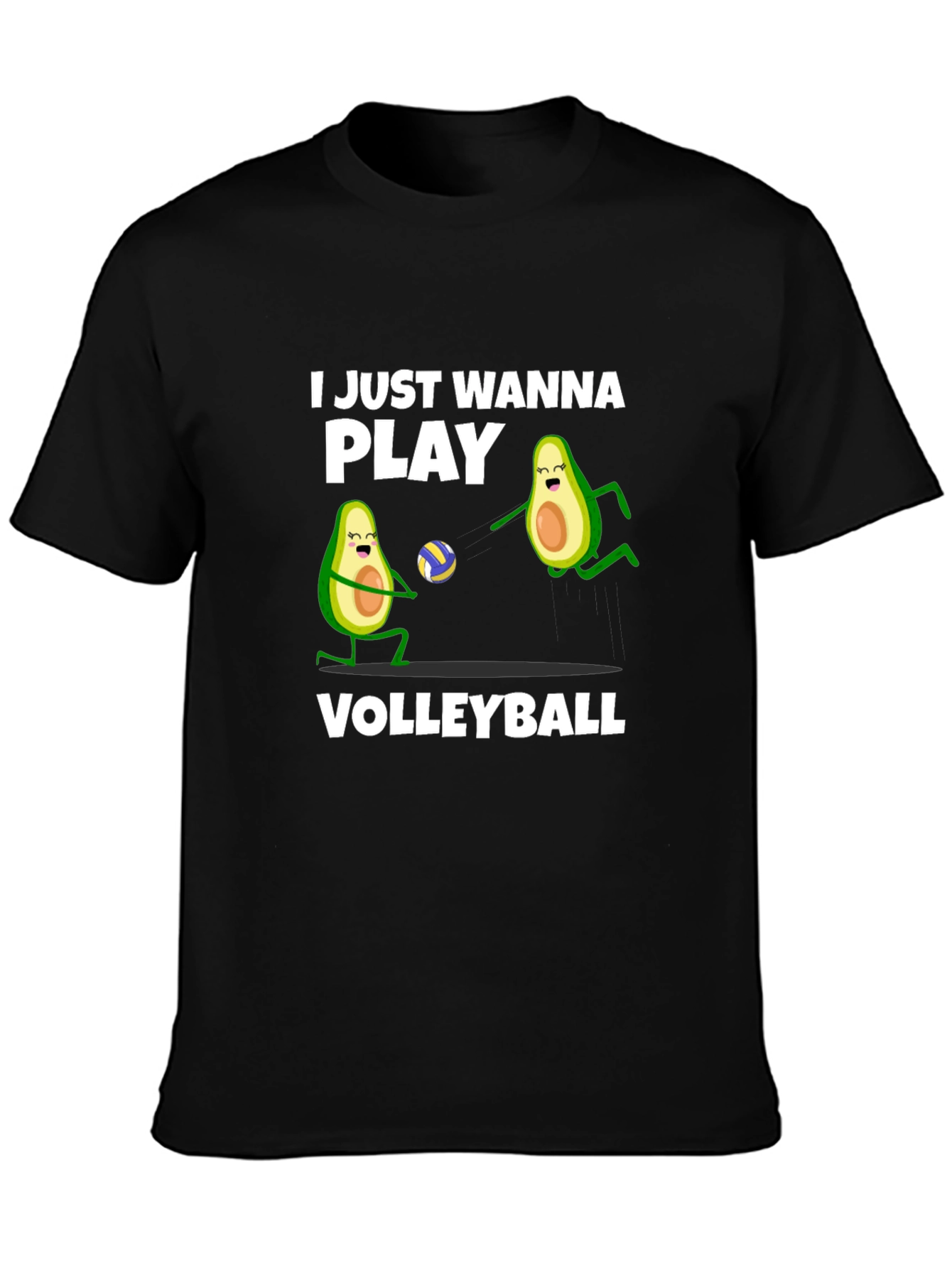 Black Avocado Volleyball T-Shirt view 3