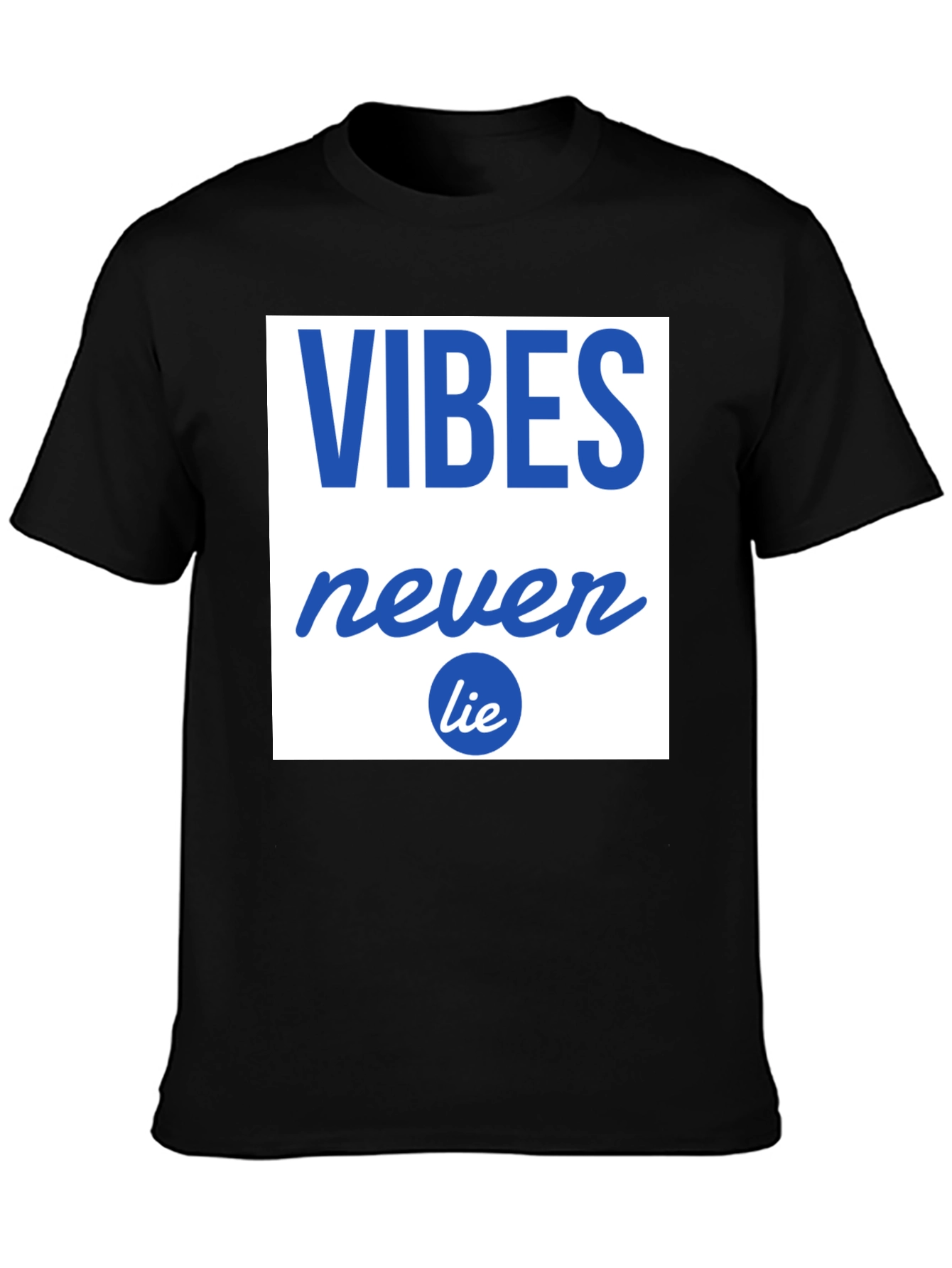 Black Vibes Never Lie Graphic Tee - Casual Comfort view 3
