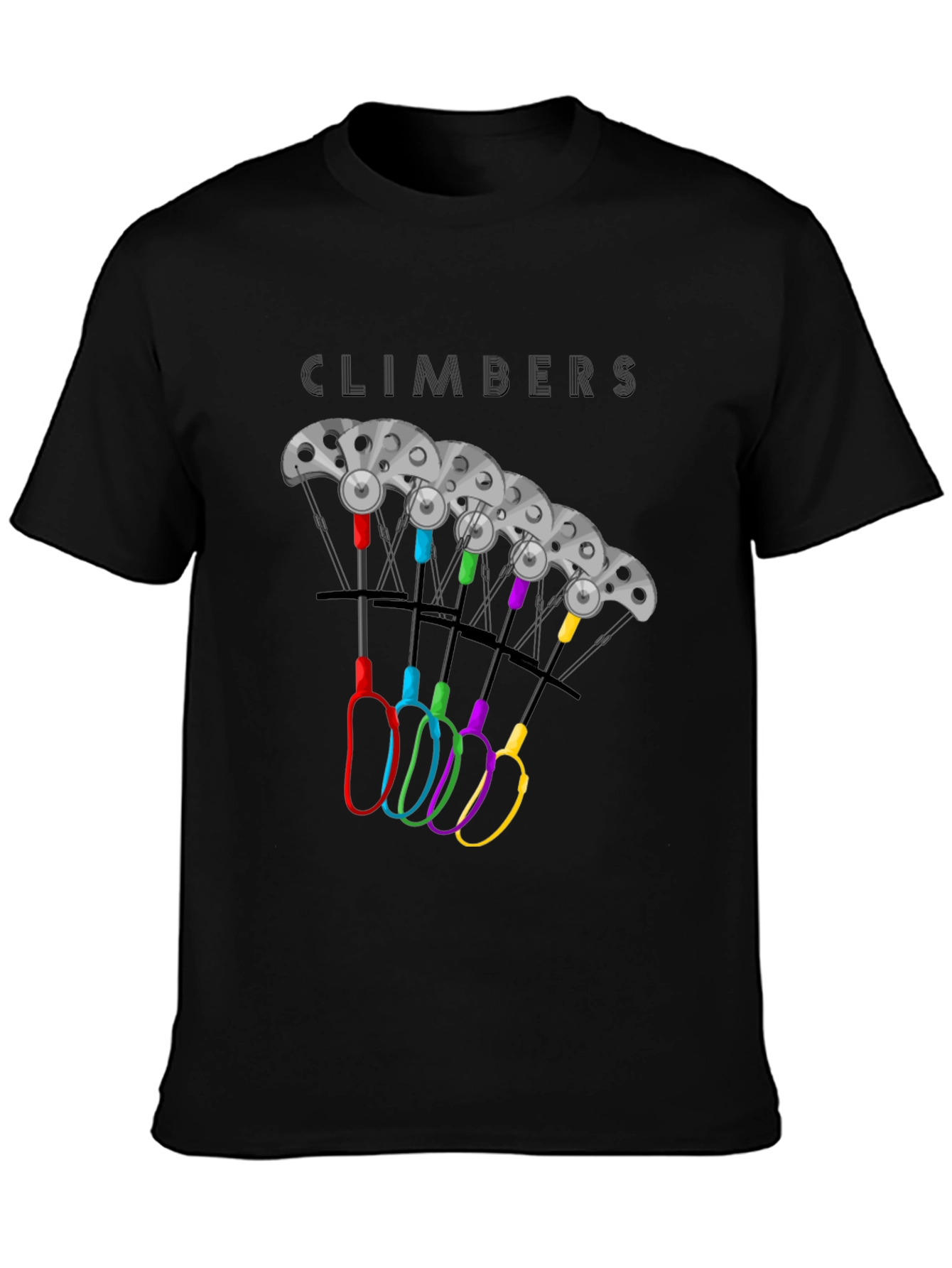 Black Climbers Multi-Cam Climbing T-Shirt view 3